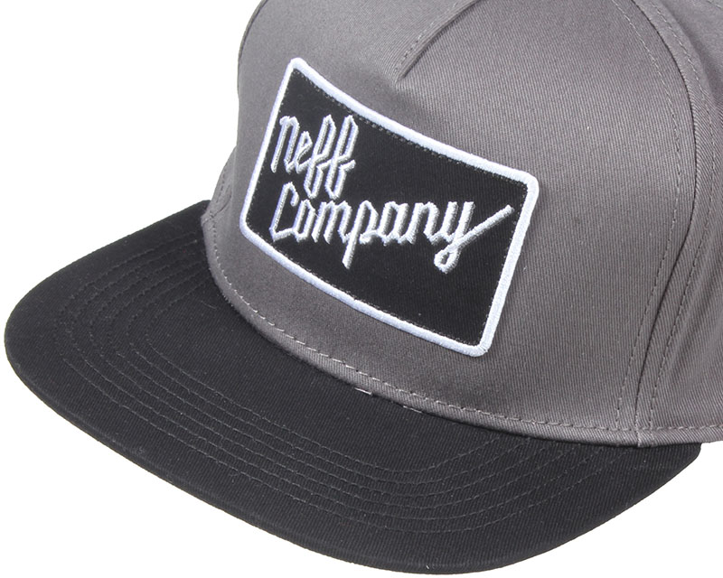 Neff Company Grey Snapback Neff caps Hatstore.co.uk