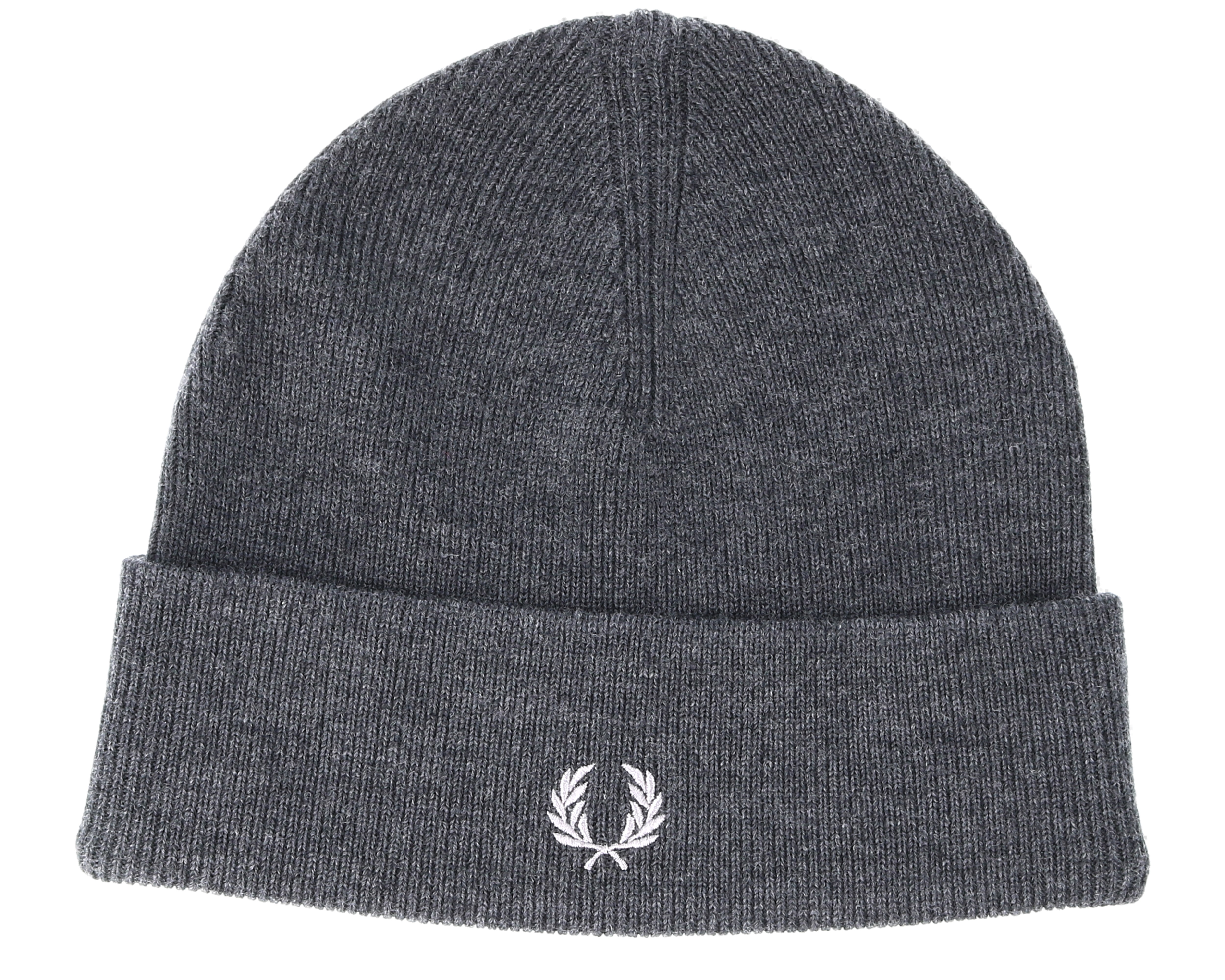 Merino Wool Charcoal Marl Beanie - Fred 