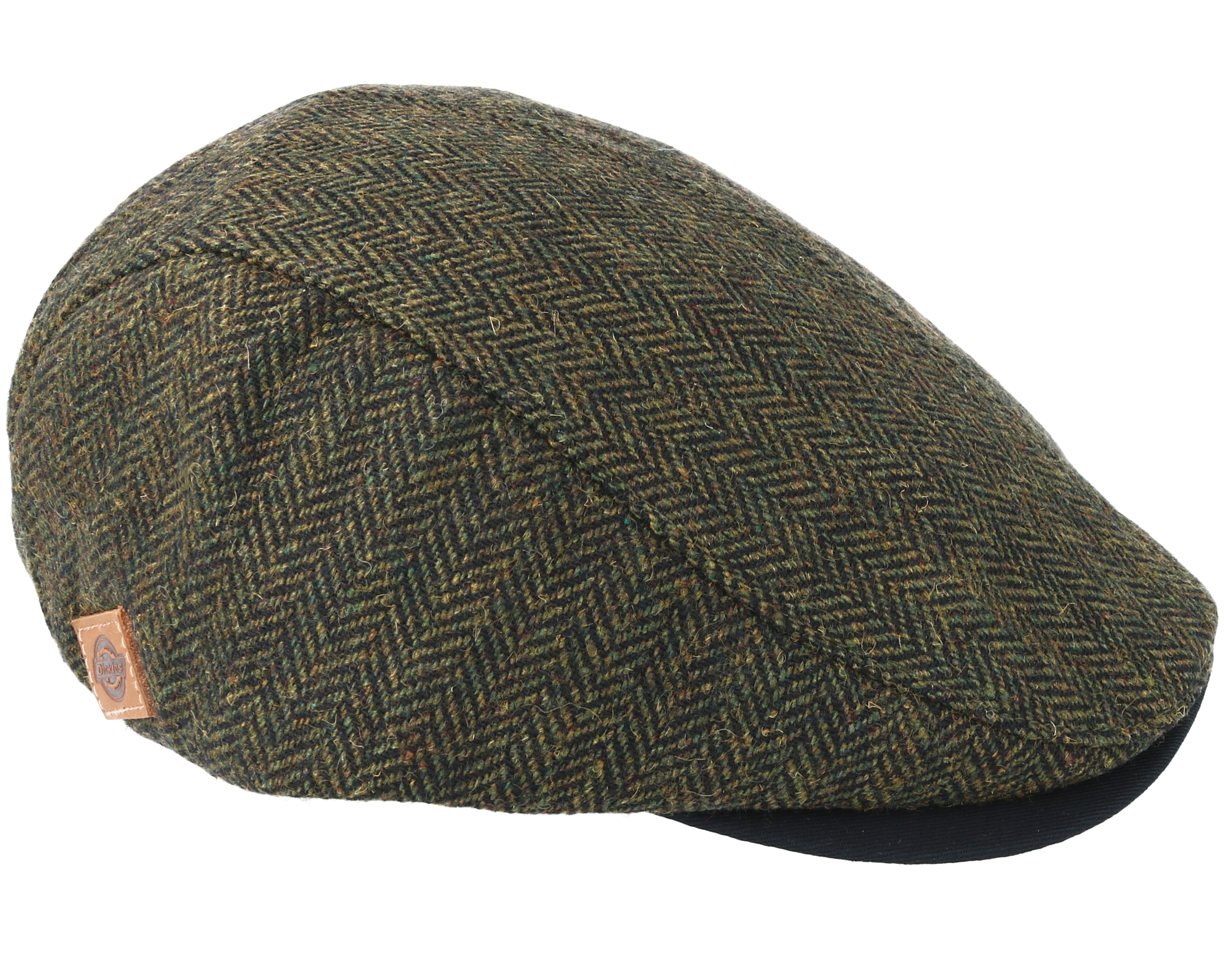 Hartsville Green Flat Cap Dickies caps Hatstore.co.uk