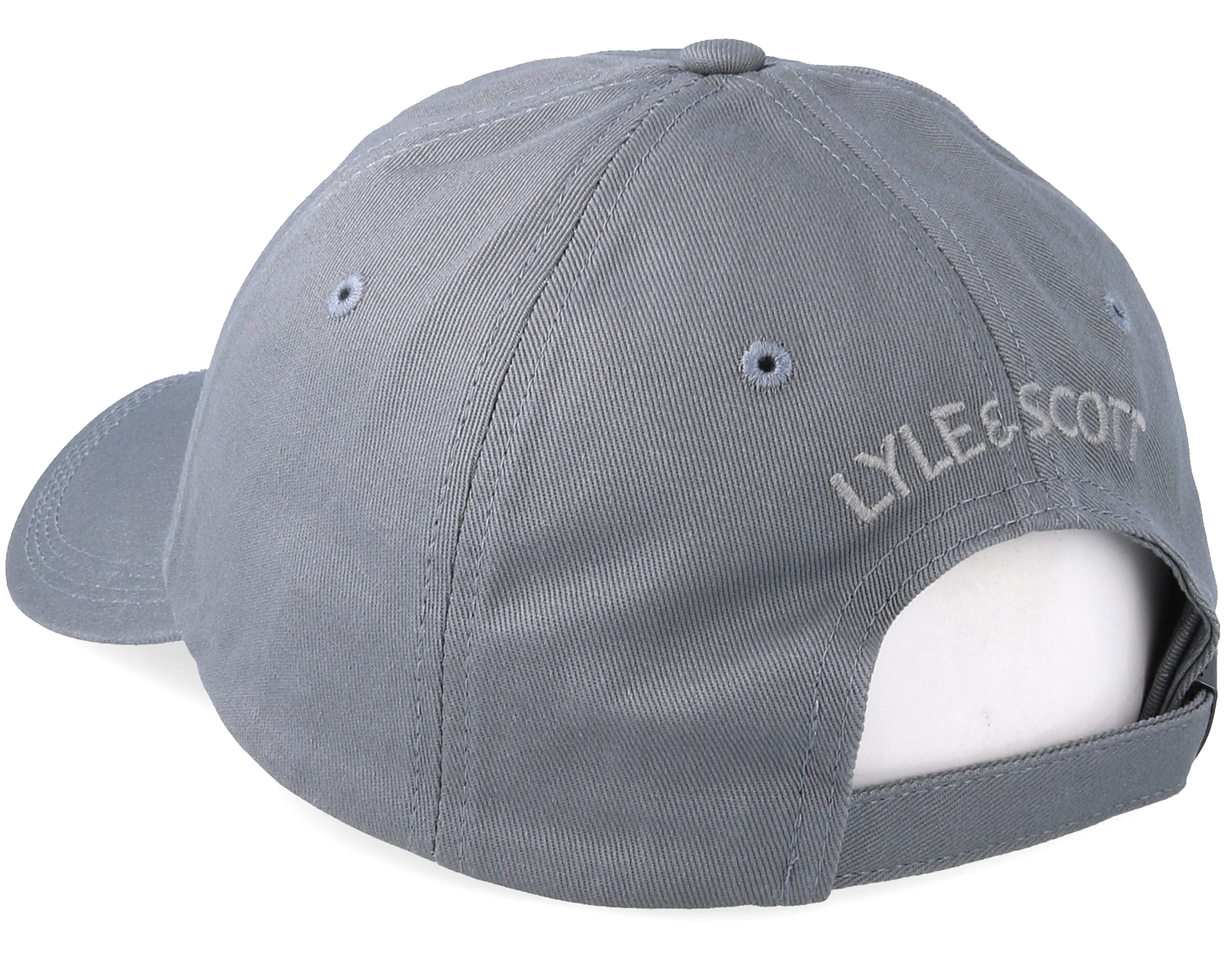 Cotton Twill Baseball Cap Urban Grey Adjustable Lyle & Scott caps