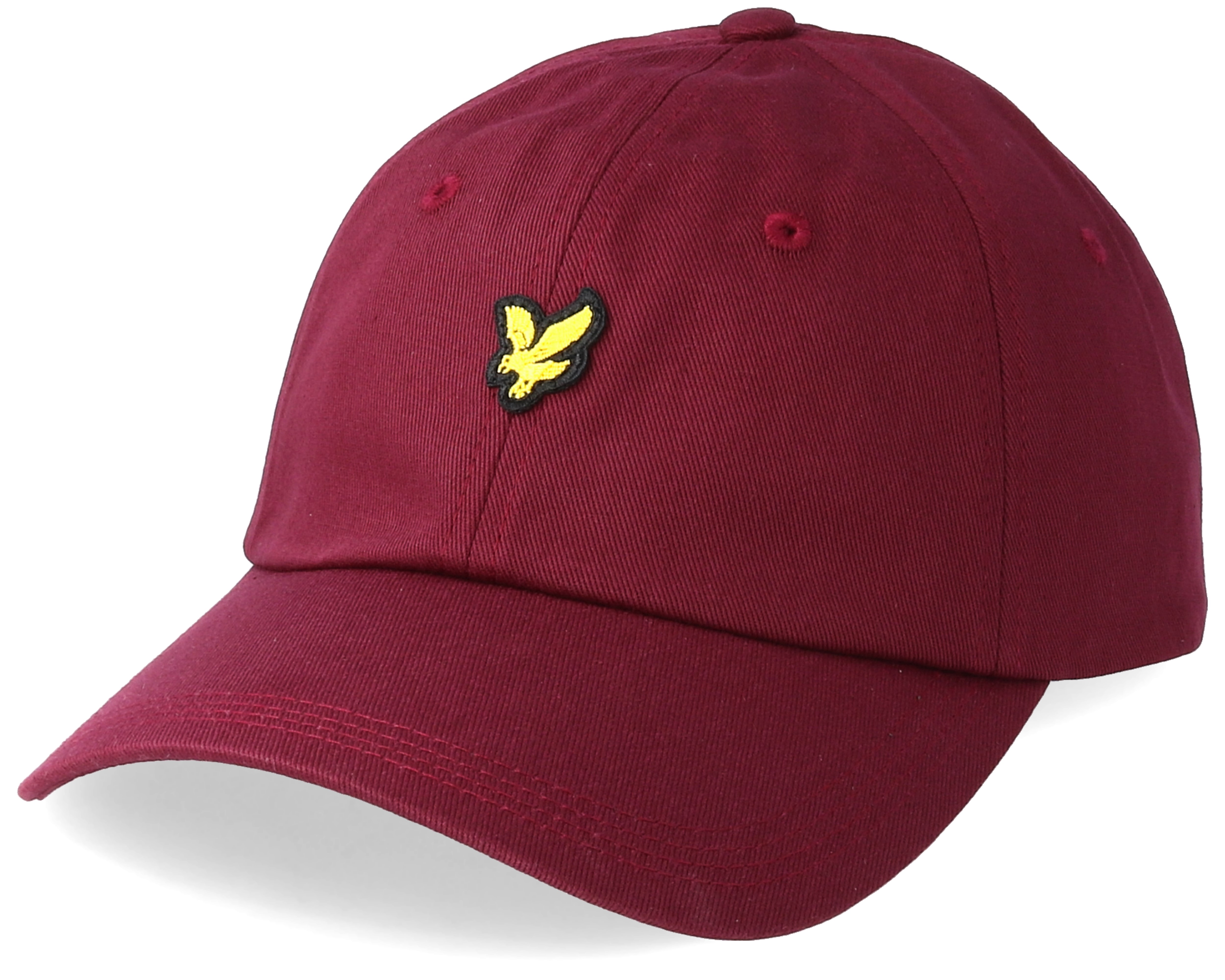 Cotton Twill Baseball Cap Claret Jug Red Adjustable Lyle & Scott caps