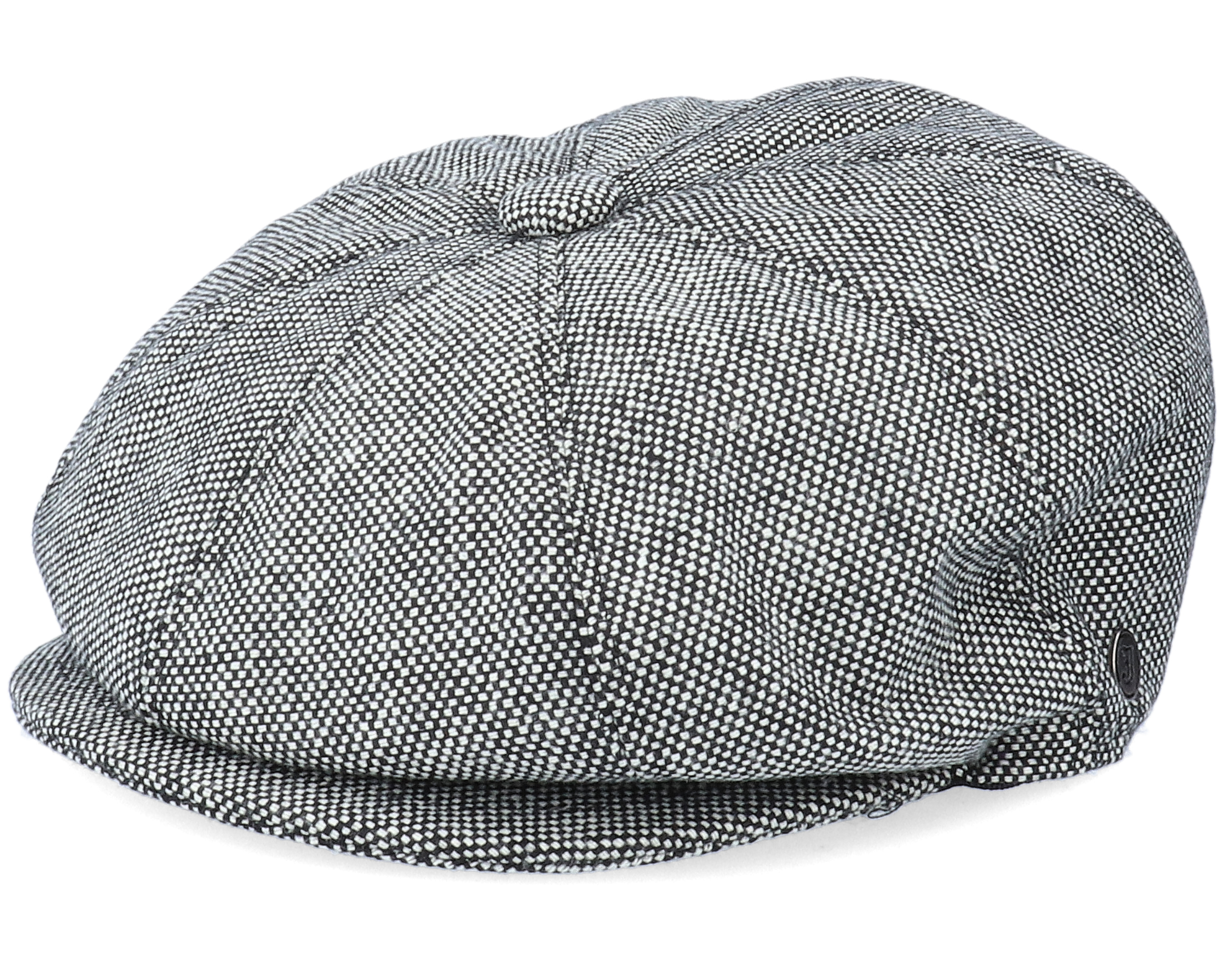 Marl Tweed Newsboy Black Flat Cap Jaxon & James caps