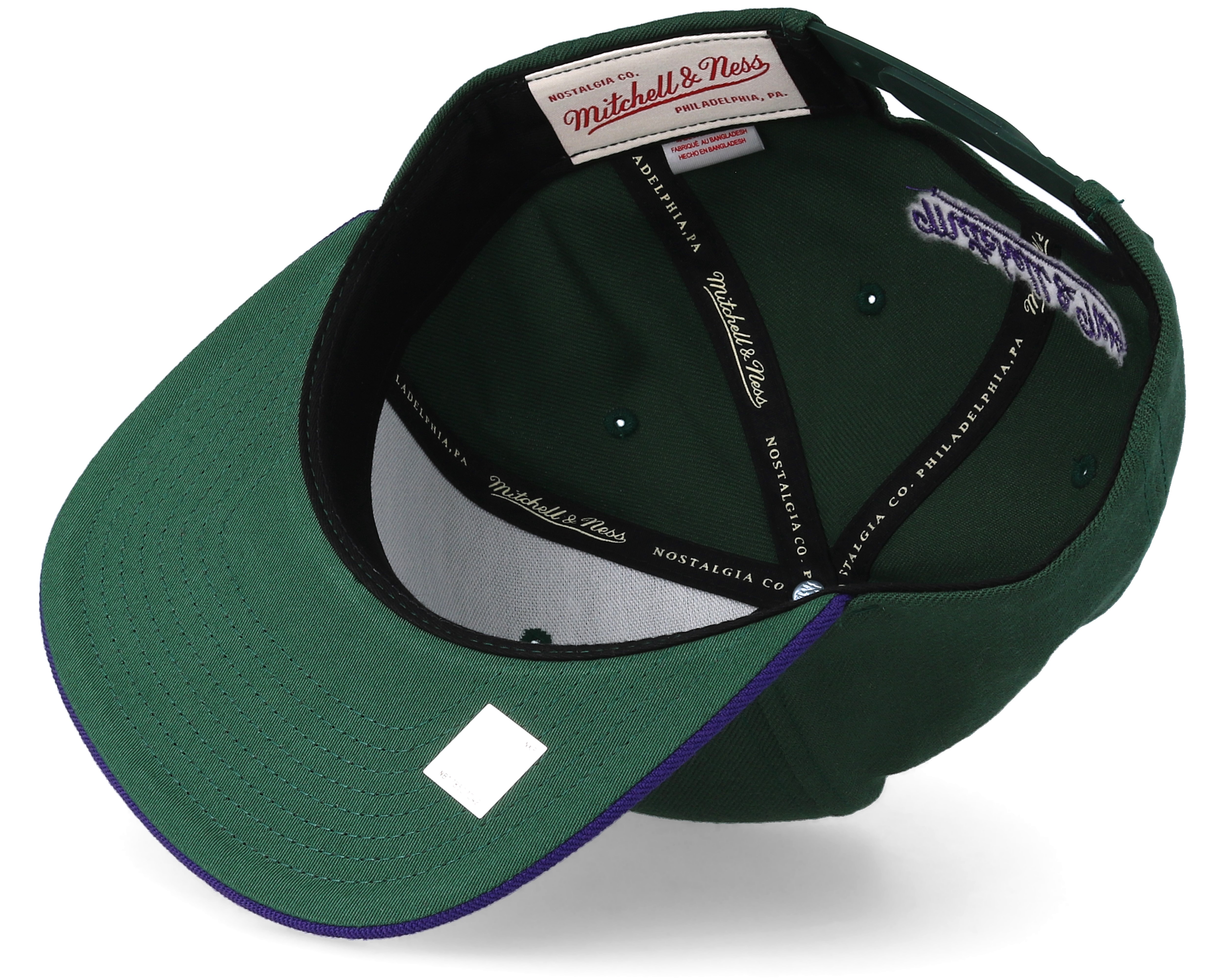 Milwaukee Bucks 2 Tone Green/Purple Snapback - Mitchell & Ness caps ...
