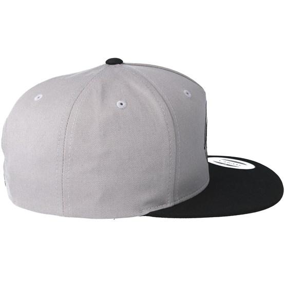 Outline Dot Back Dark Heather Grey Black Snapback Santa Cruz Caps Hatstoreworld Com