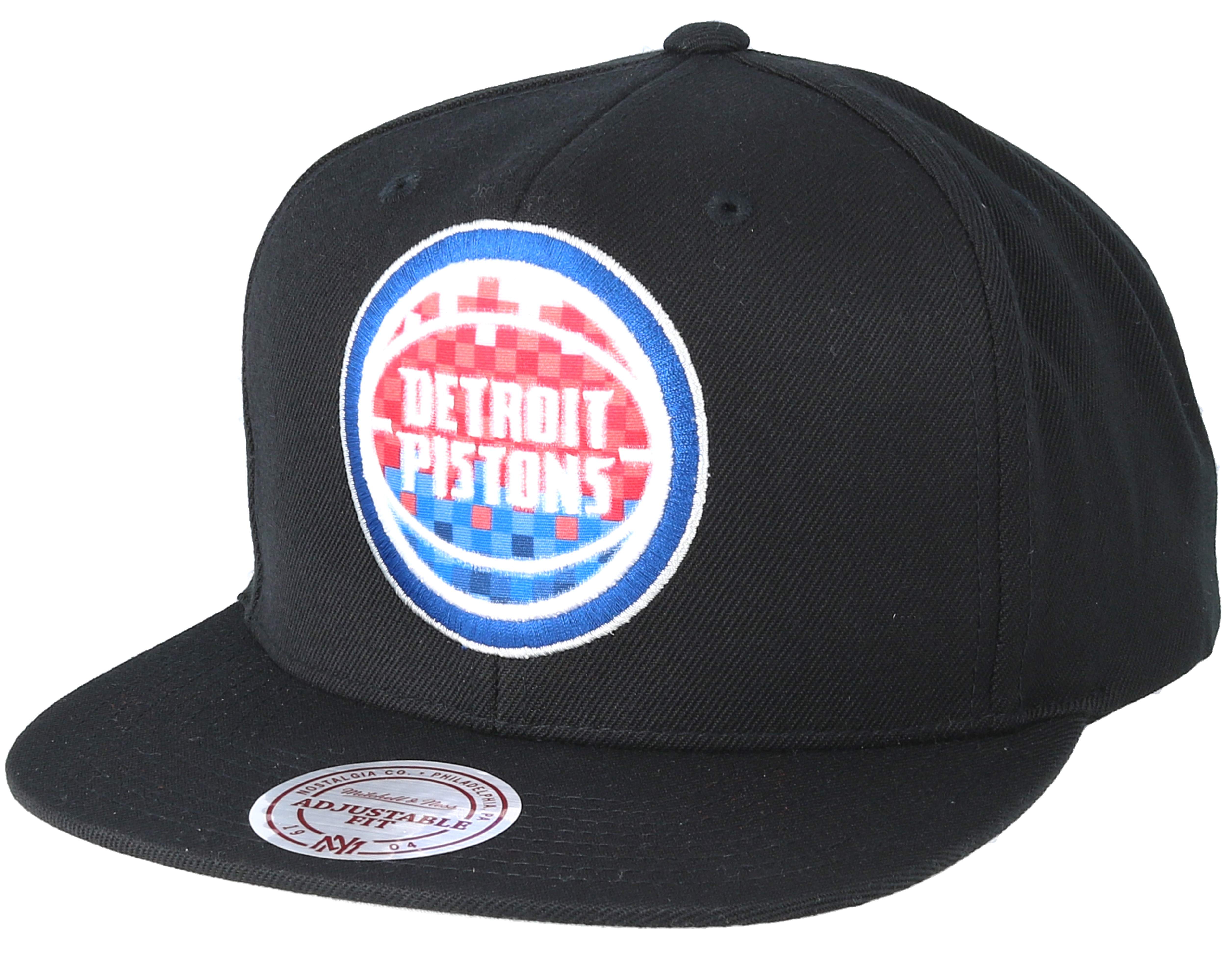 Detroit Pistons Easy Three Digital XL Black Snapback Mitchell & Ness