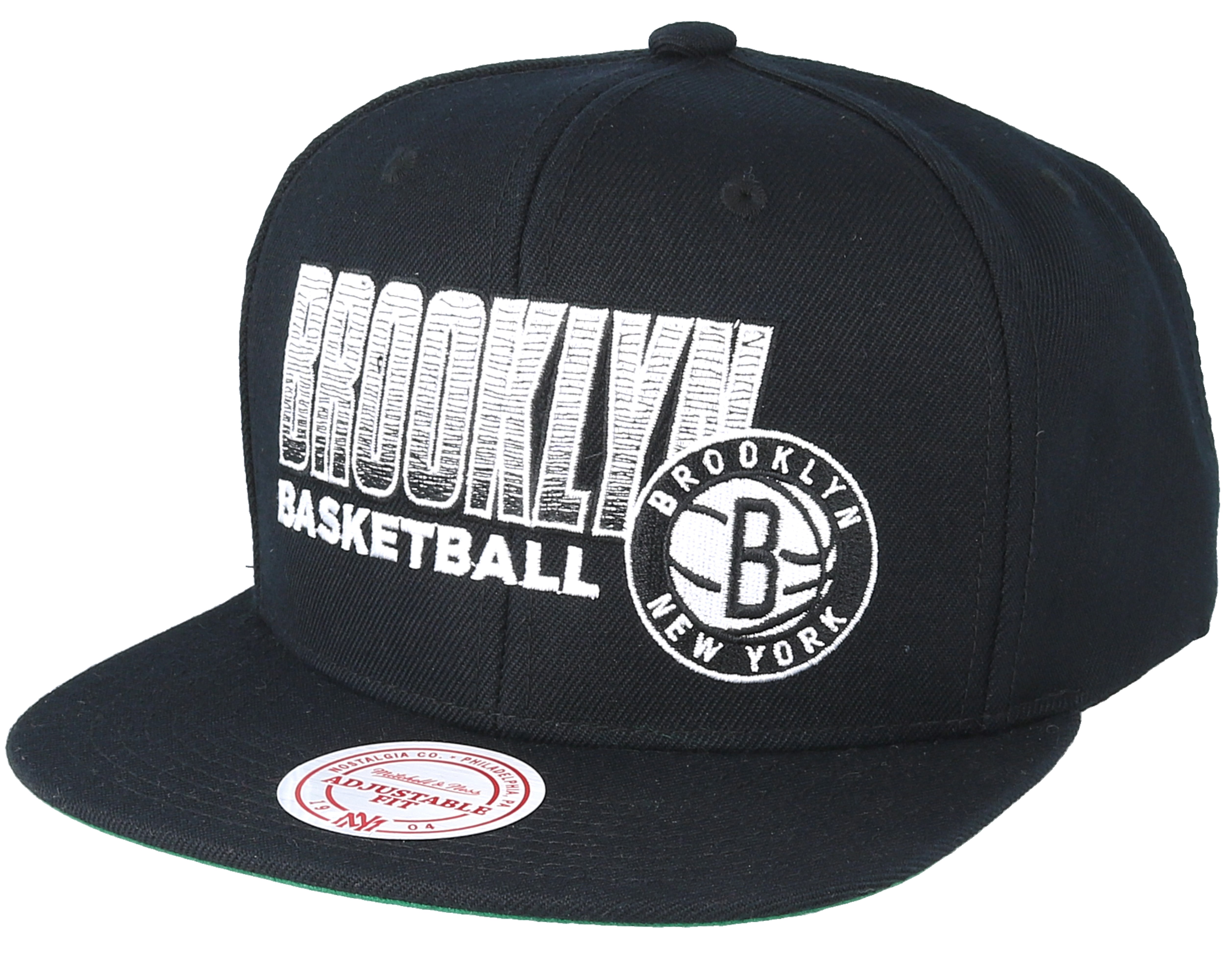 Brooklyn Nets Score Keeper Black Snapback Mitchell & Ness cap