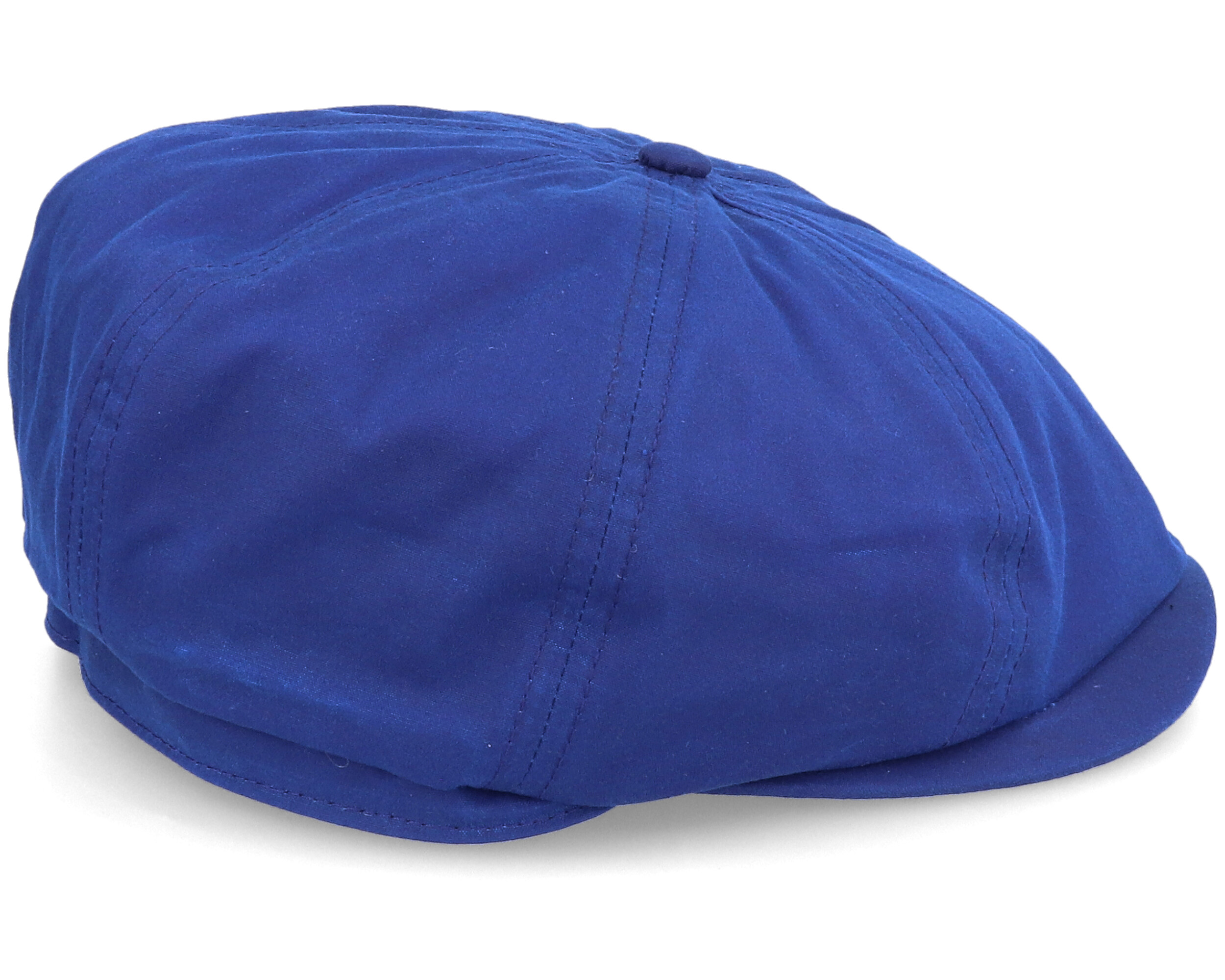 British Millerain Waxed Cotton Navy Newsboy Flat Cap Jaxon & James