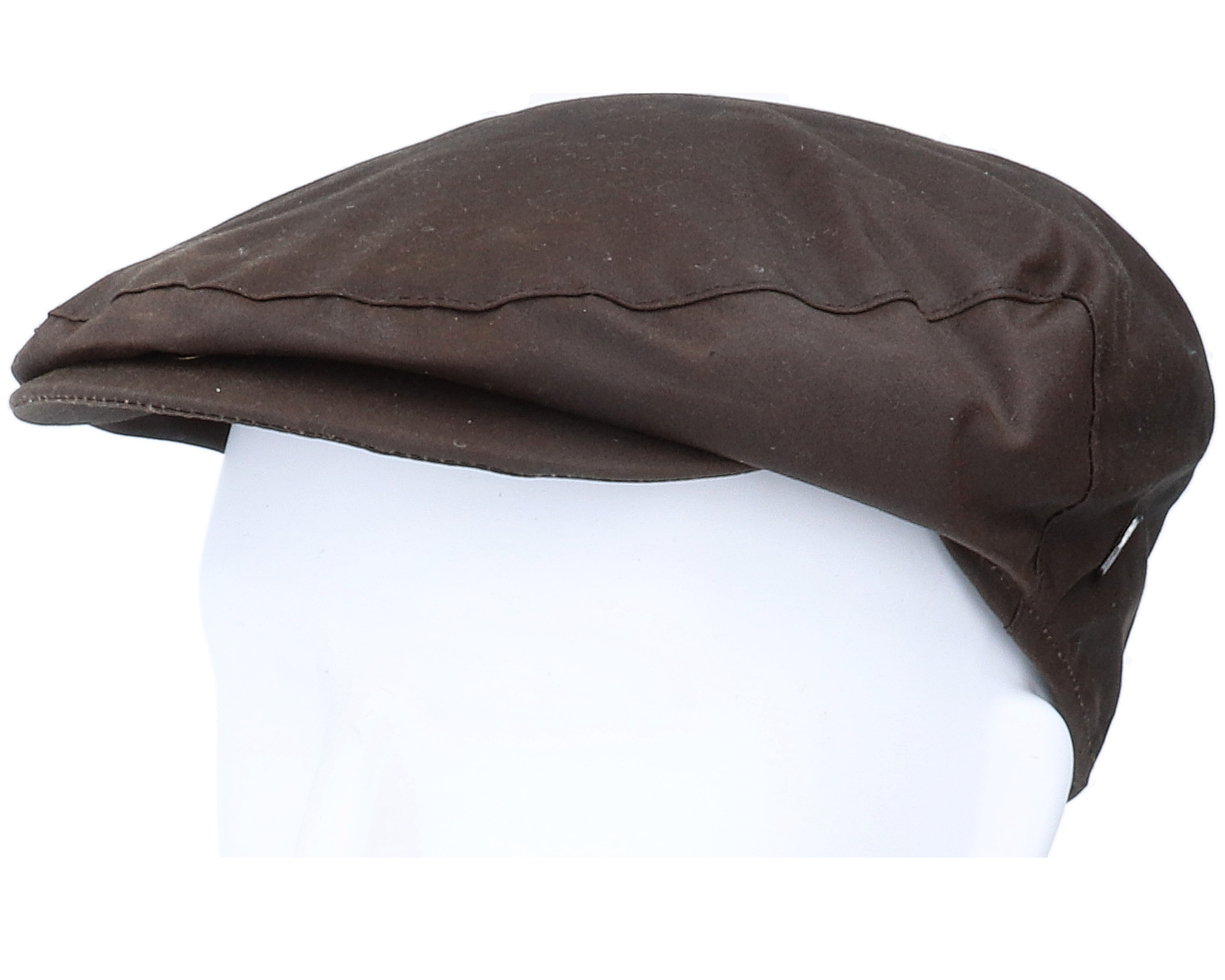 British Millerain Waxed Cotton Brown Flat Cap Jaxon & James caps