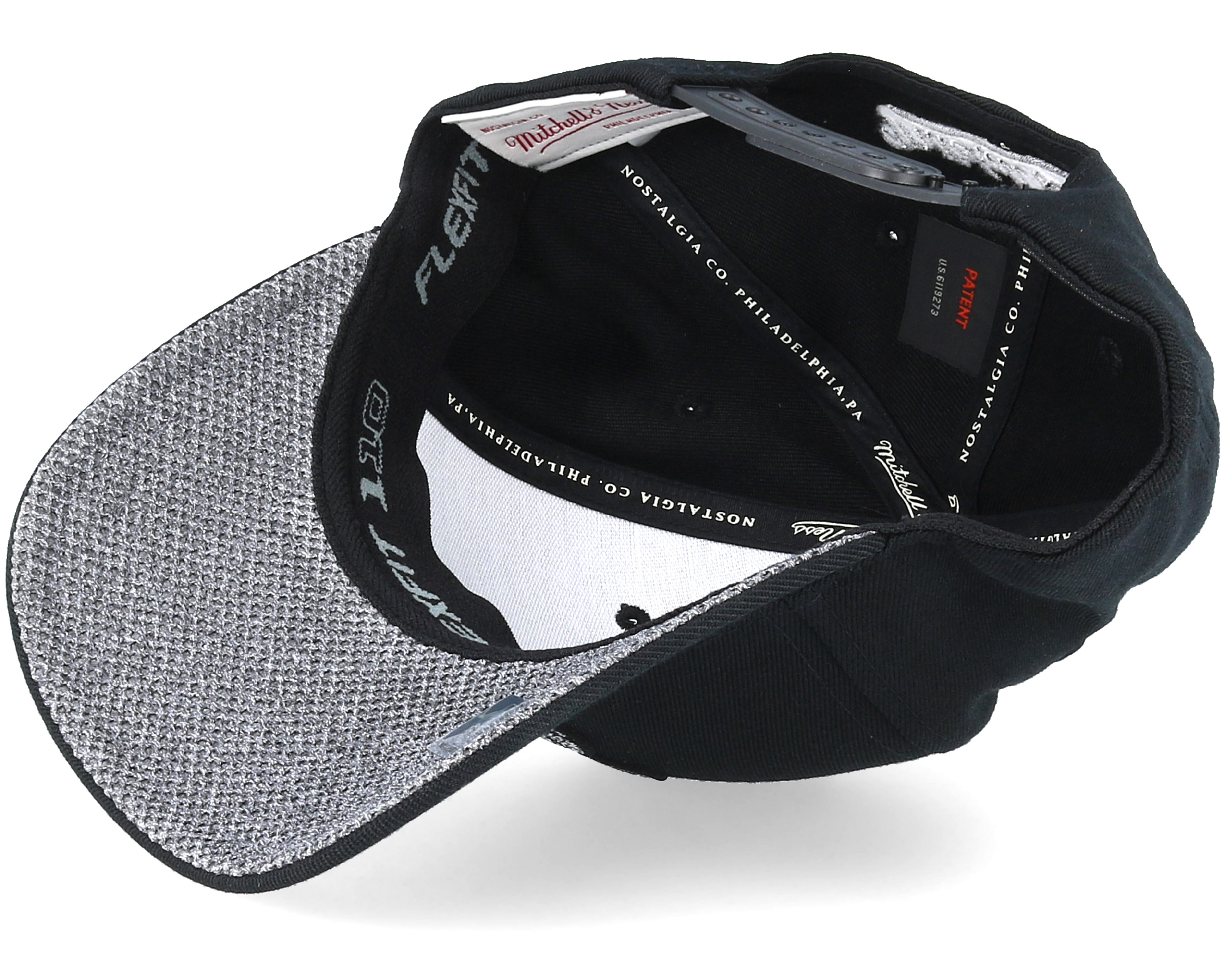 Miami Heat Melange Logo 110 Black Adjustable - Mitchell ...