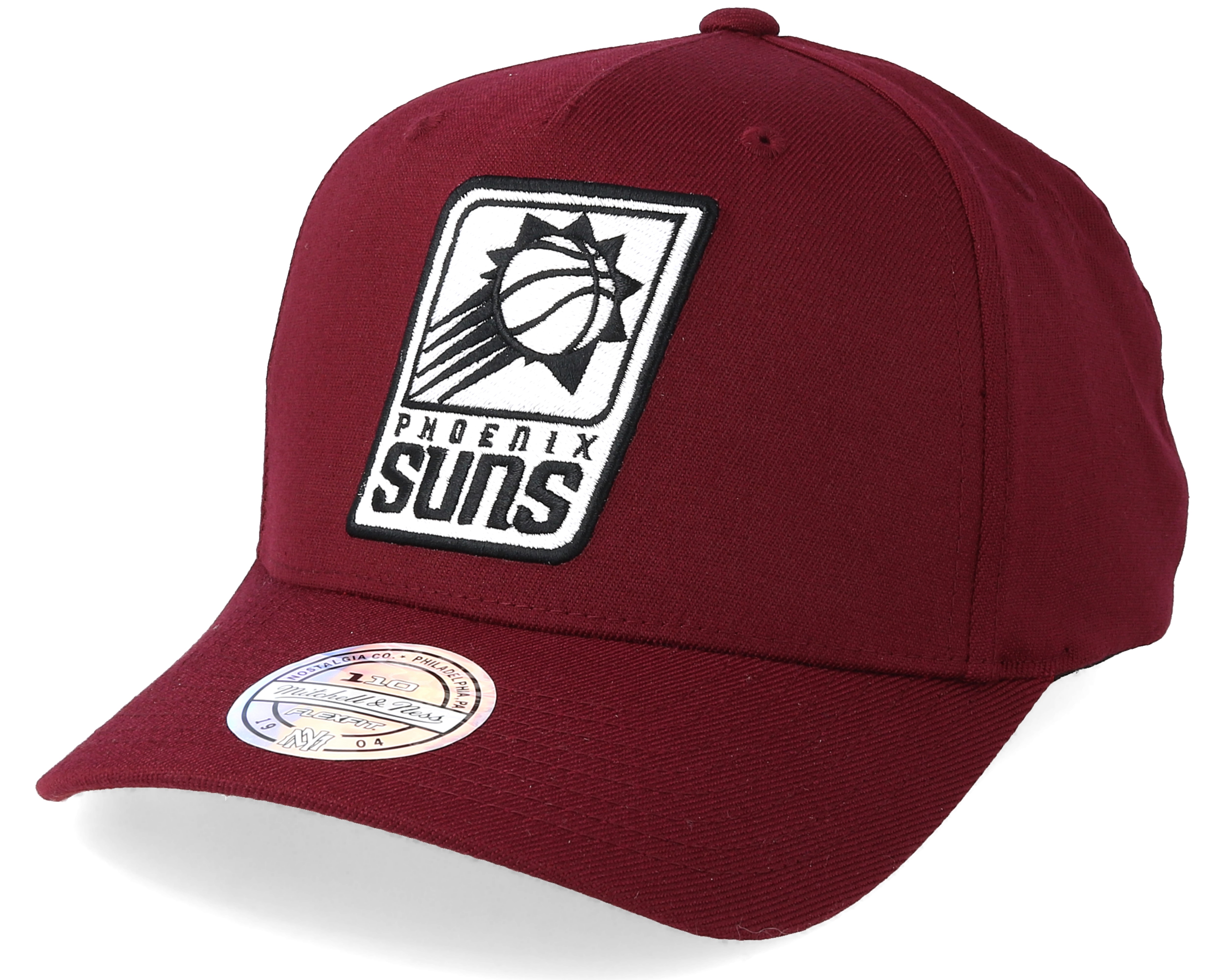 Phoenix Suns Outline Logo Burgundy 110 Adjustable - Mitchell & Ness caps | Hatstore.co.uk