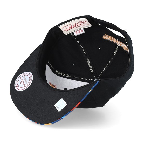 golden state warriors team dna black pattern snapback mitchell ness