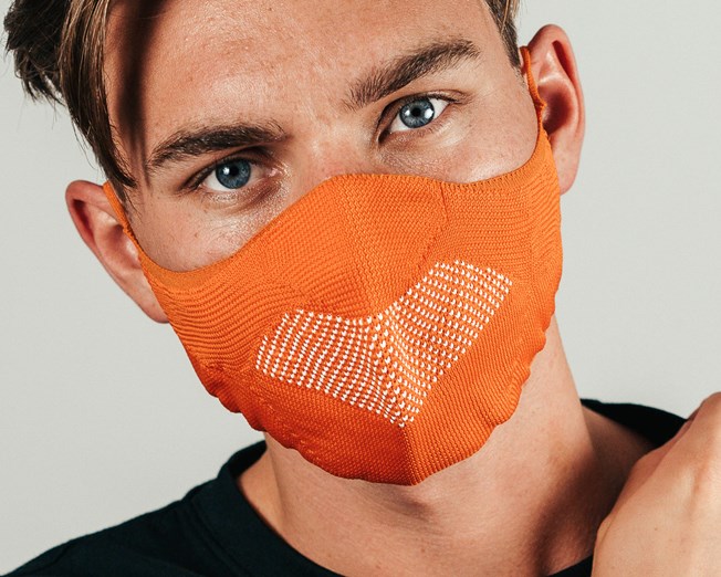 Orange Knit Orange Face Mask Hype facemask