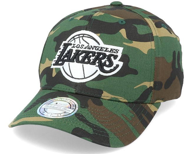 camo lakers hat