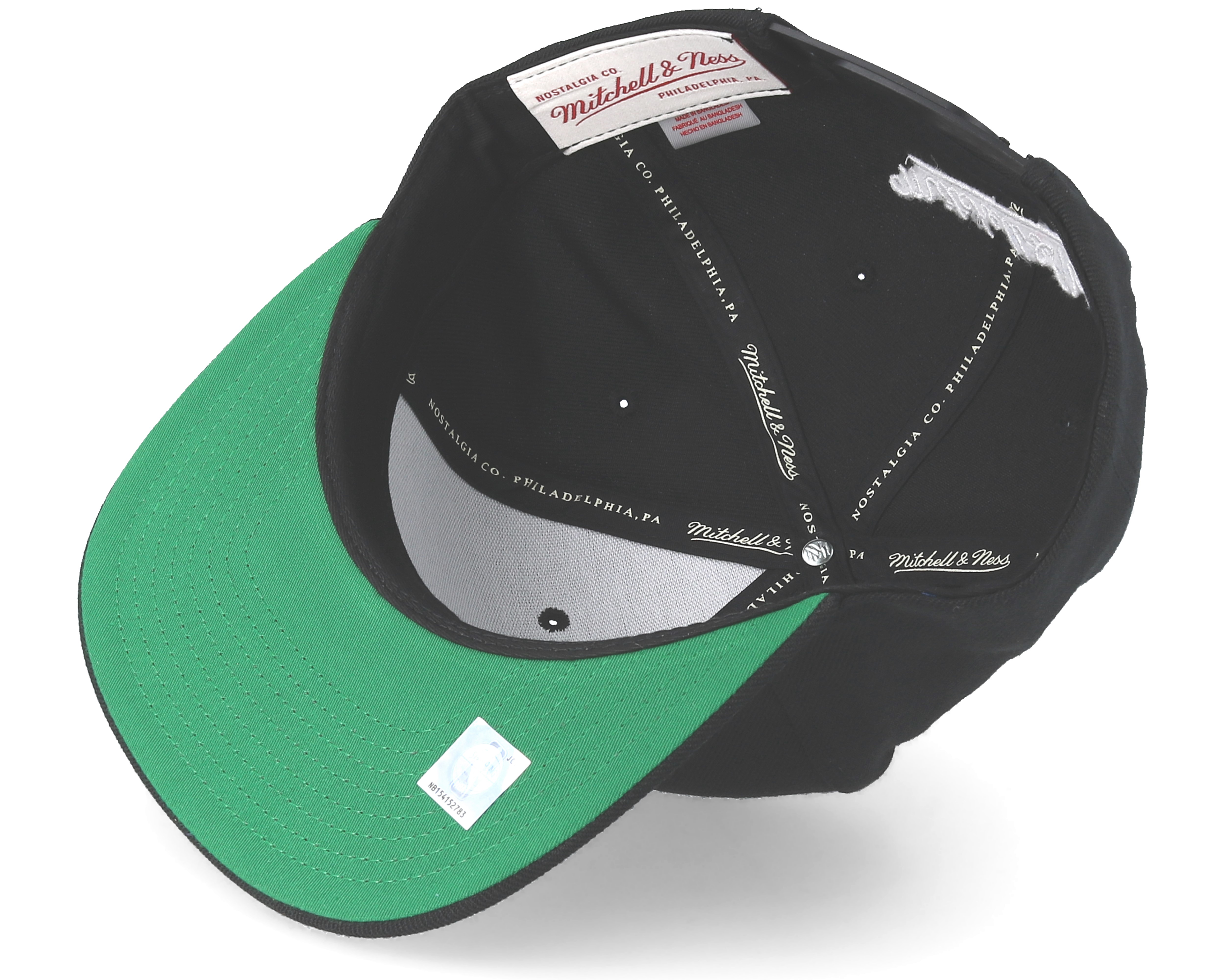 Brooklyn Nets Wool Solid Black Snapback Mitchell & Ness caps