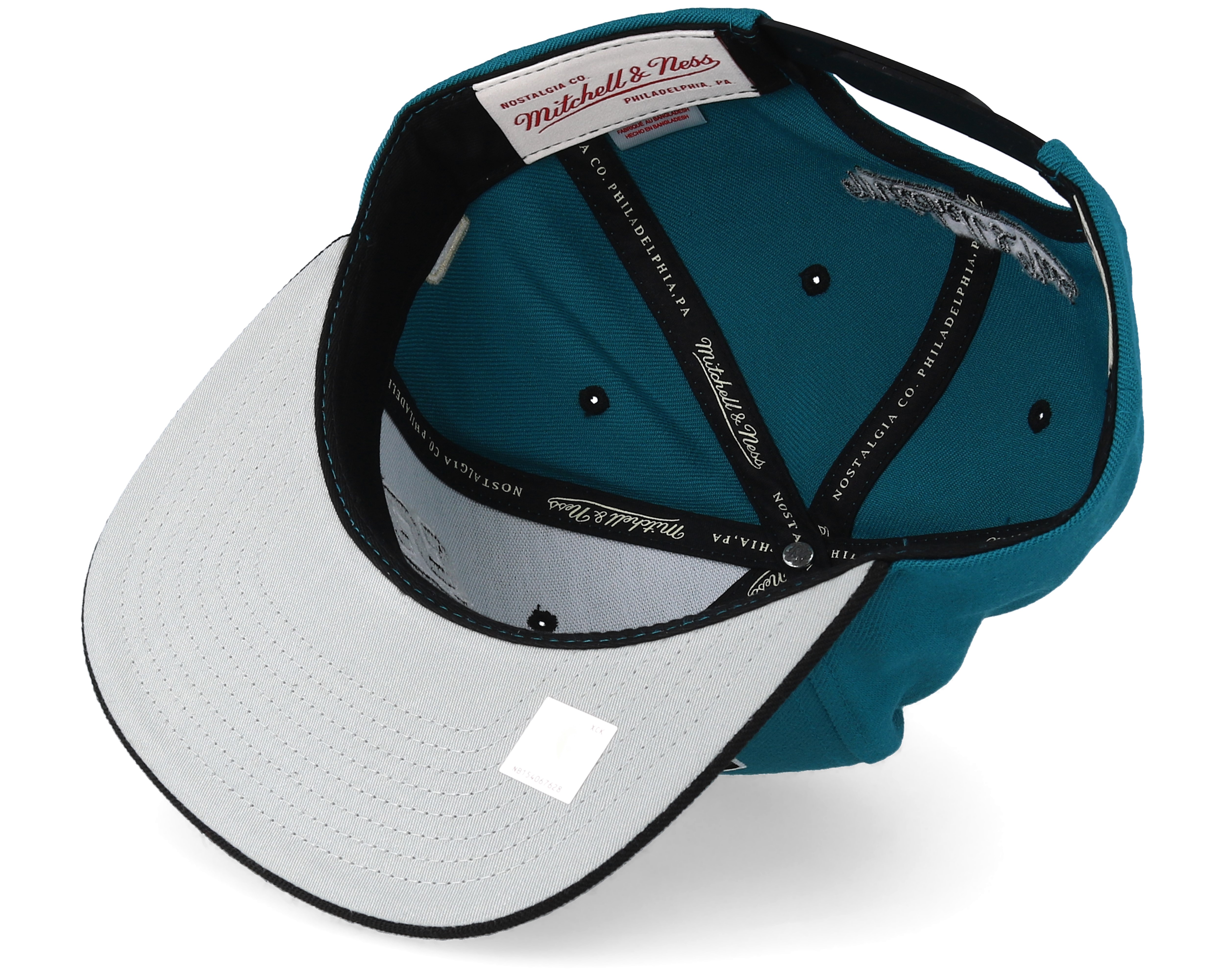 Detroit Pistons Team Arch Teal/Black Snapback - Mitchell ...