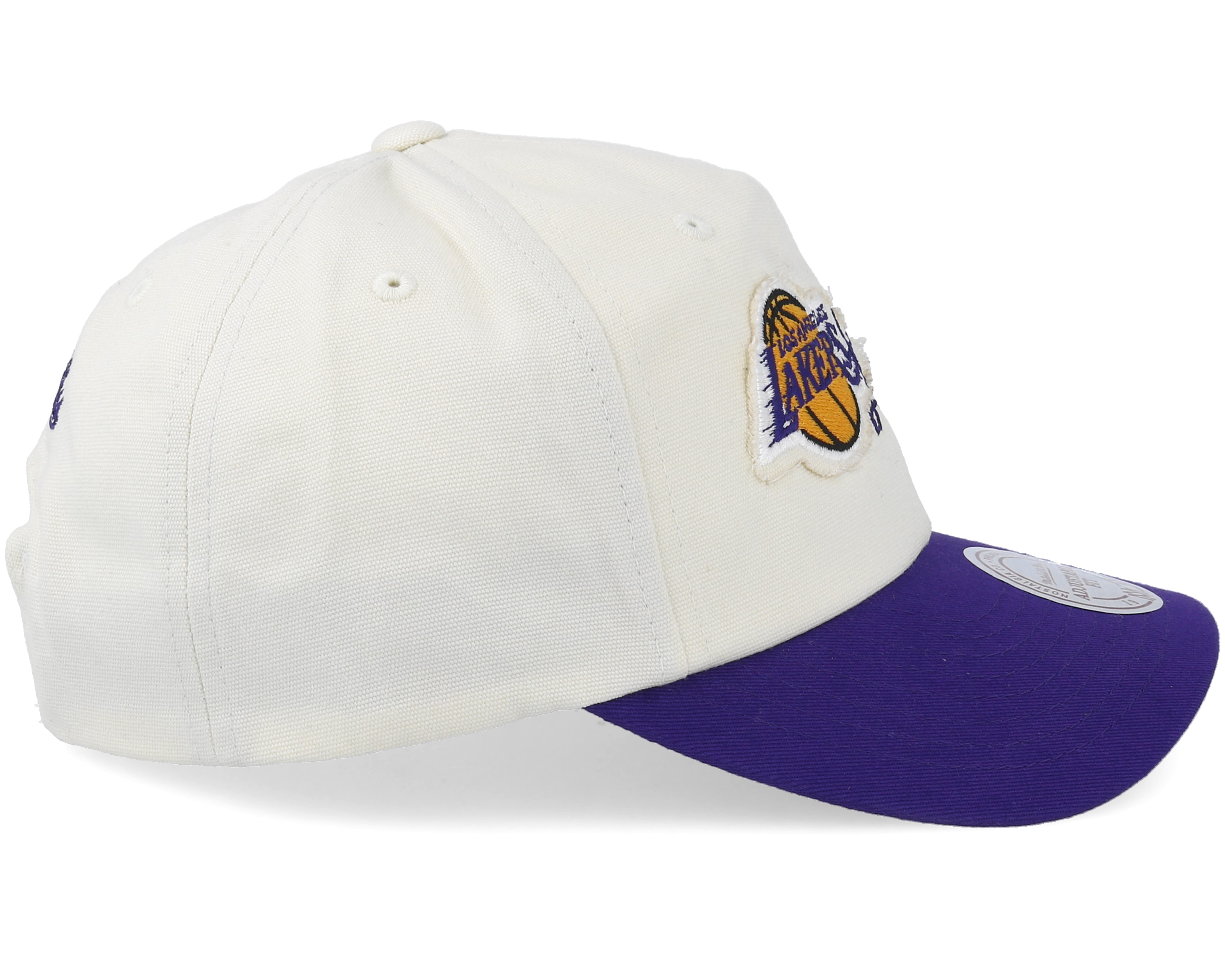 LA Lakers Vintage Off White/Purple Adjustable - Mitchell & Ness caps ...