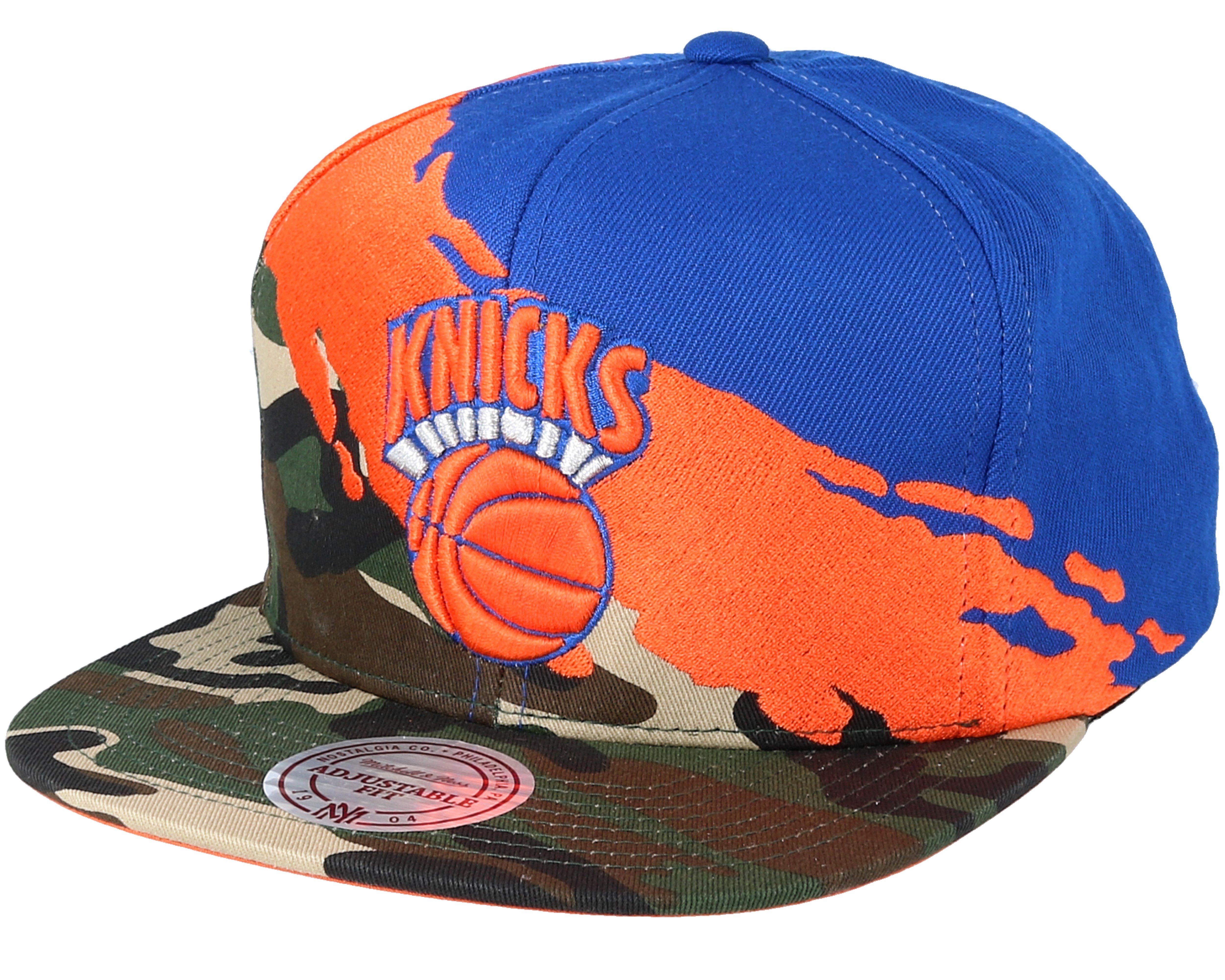 New York Knicks Hwc Paintbrush Camo Snapback Mitchell & Ness caps