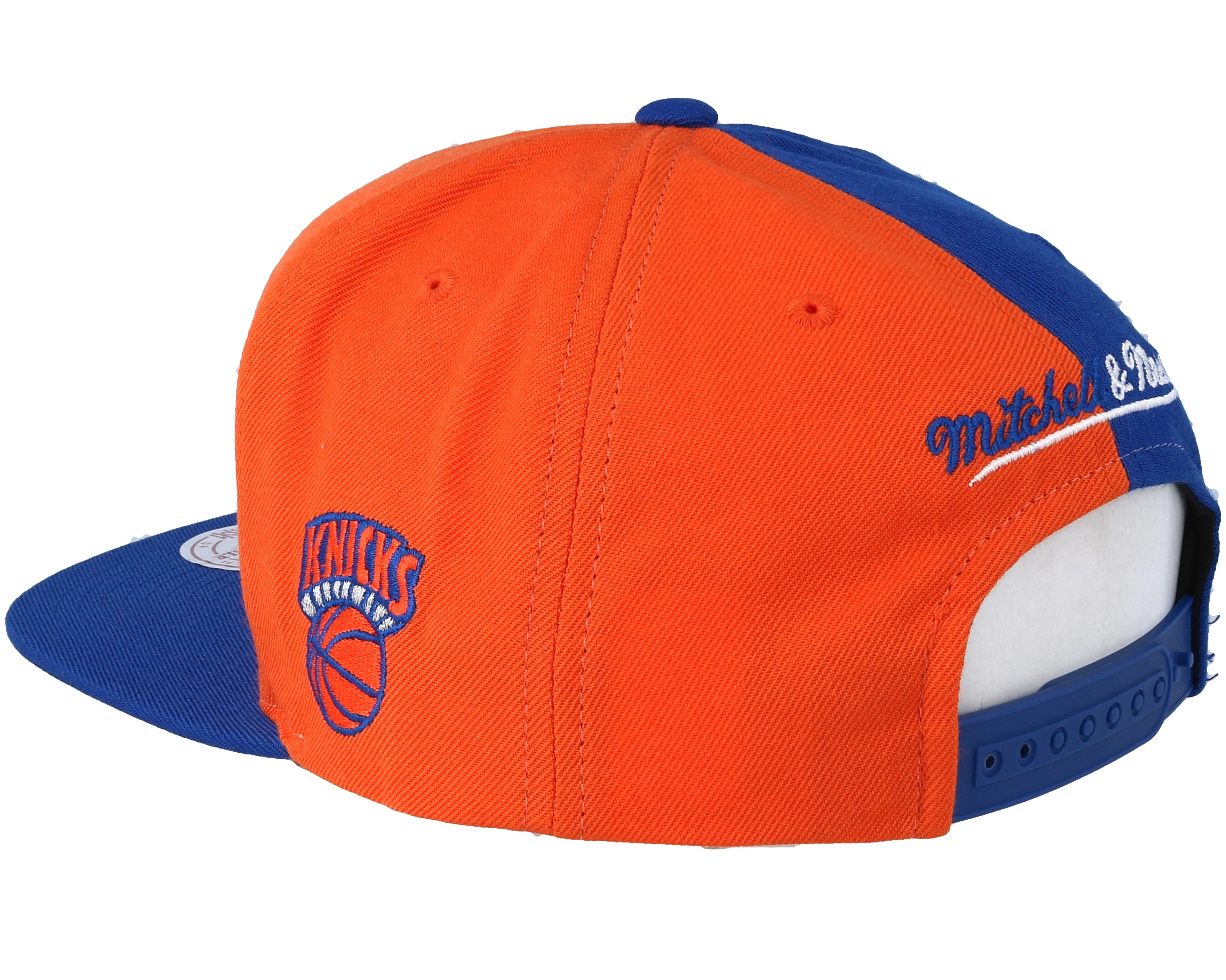 New York Knicks Sharktooth Orange/Blue Snapback - Mitchell ...