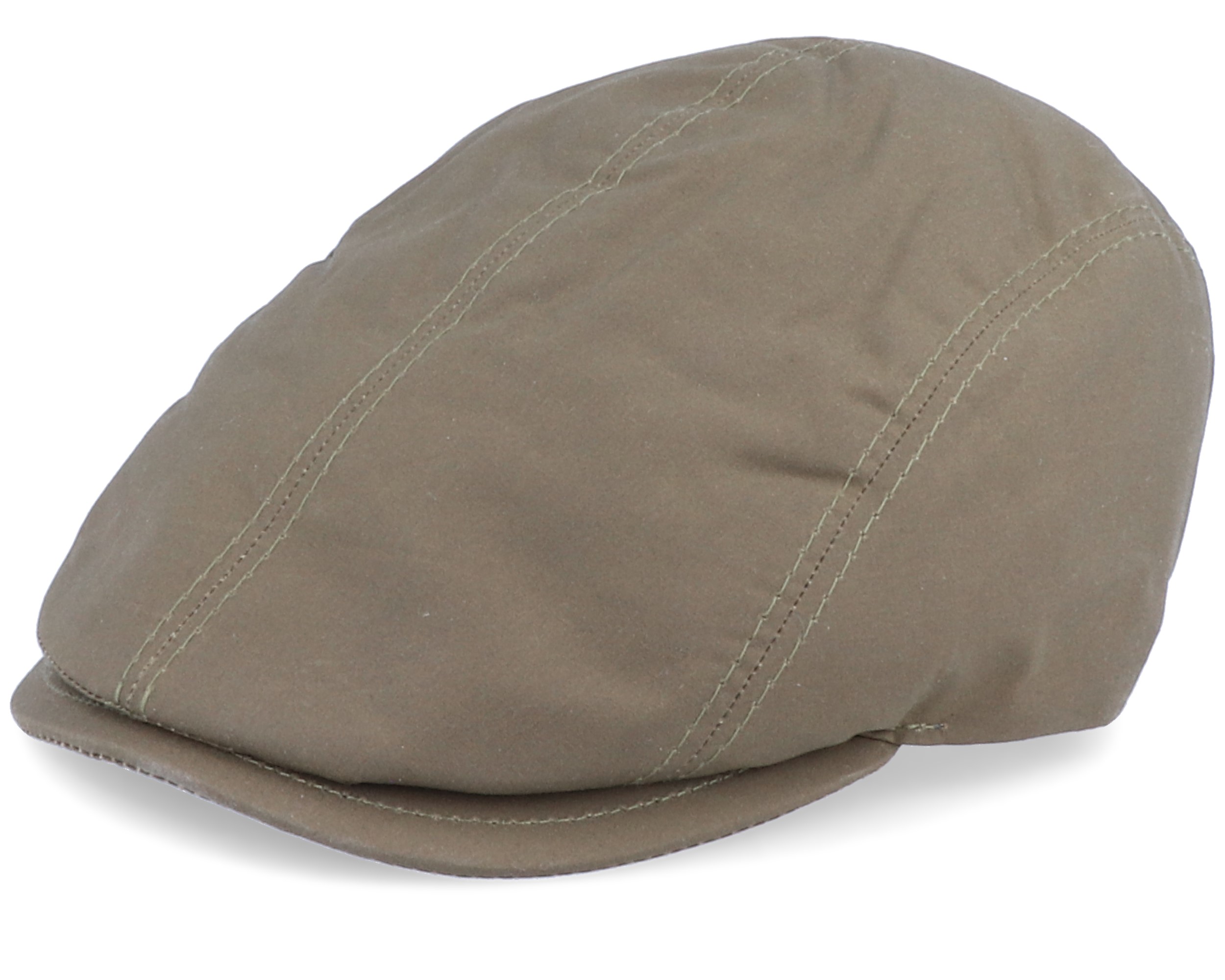 Daffy 3 Wax Cotton Green Flat Cap - MJM Hats caps - Hatstoreworld.com