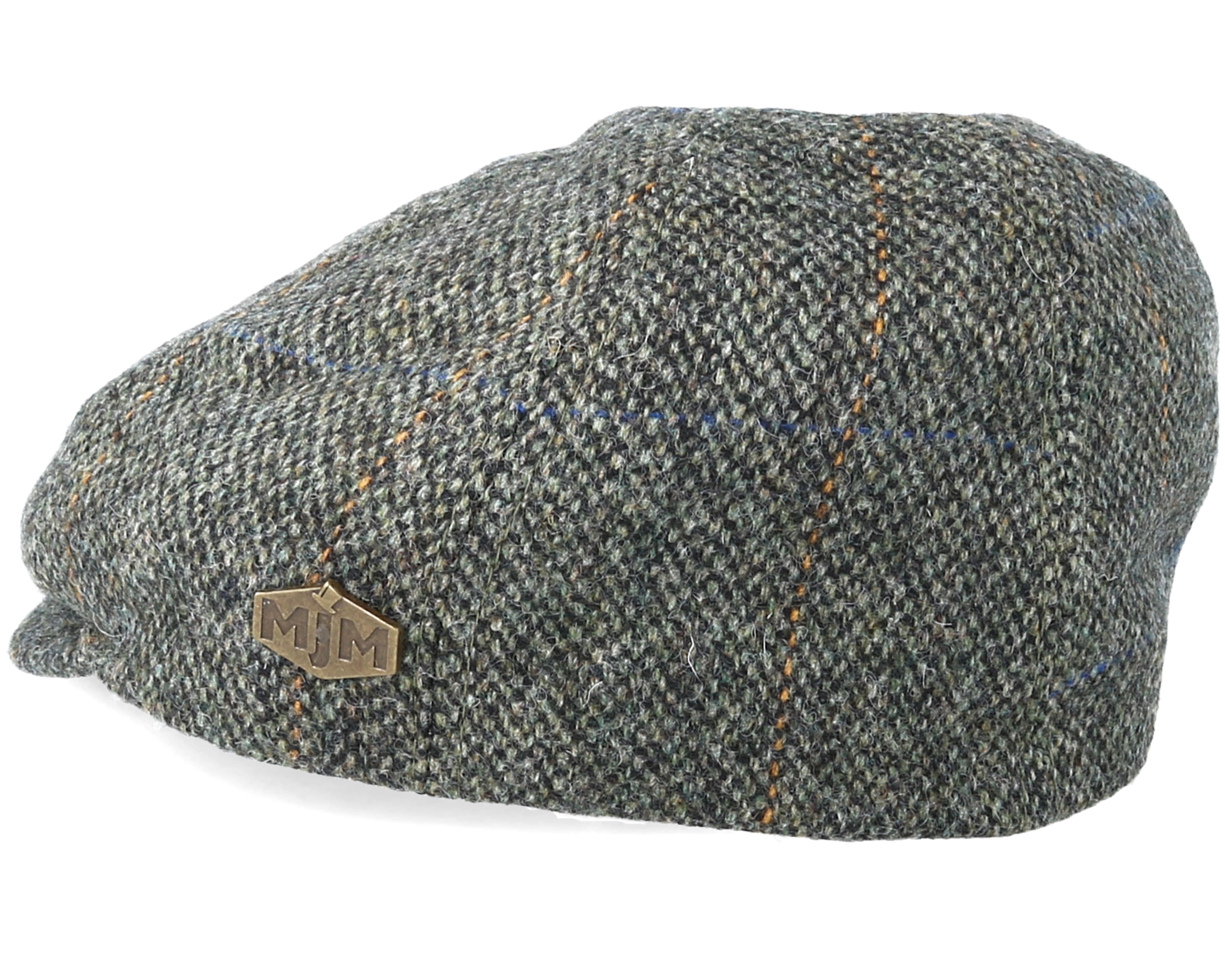 Broker 100% Virgin Wool 4 Green Flat Cap - MJM Hats caps ...