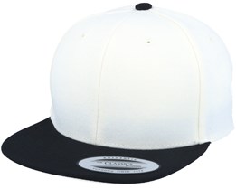 Kids Youth Natural/Black Snapback - Yupoong