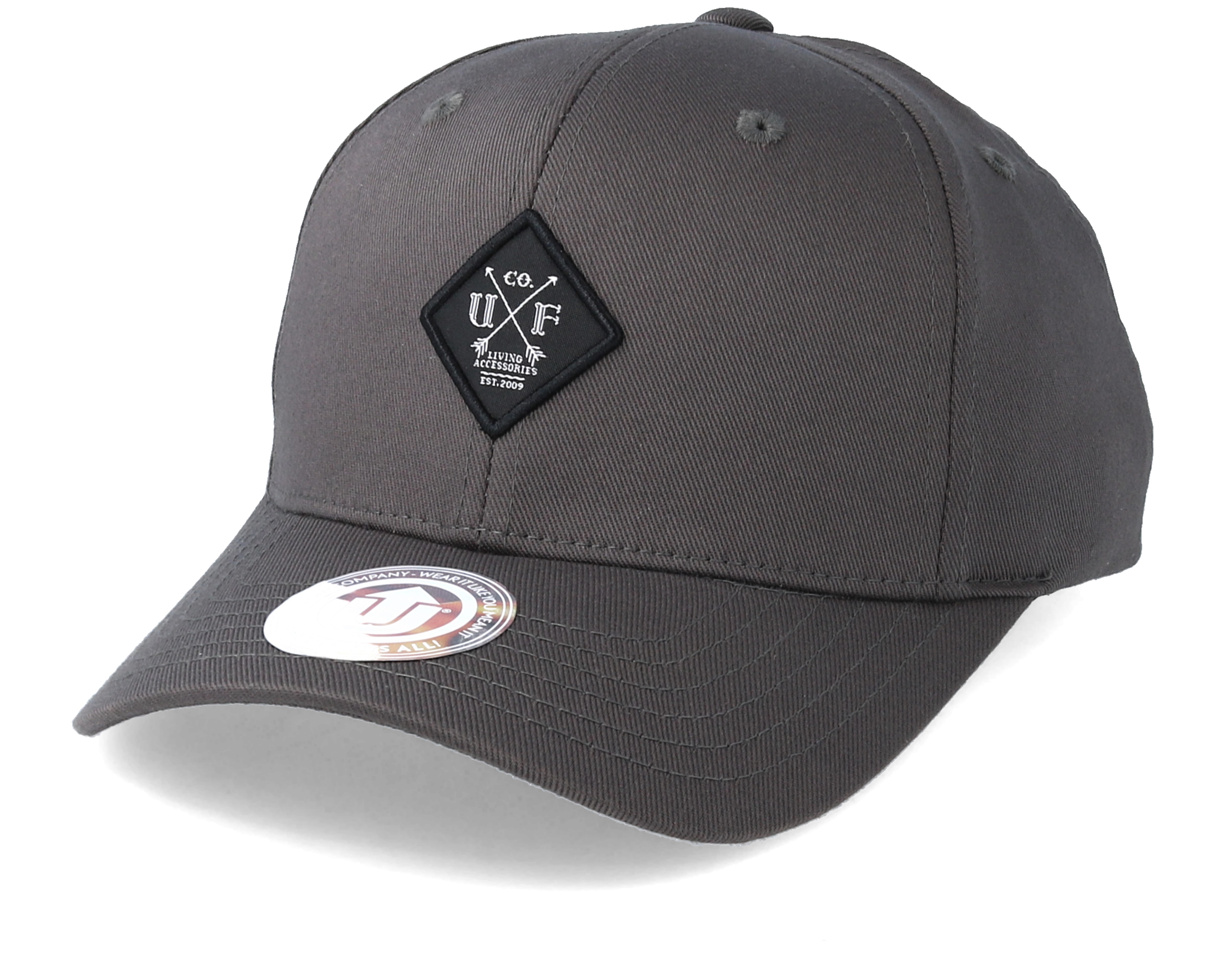 Noble Baseball Crown 2 Dark Grey Adjustable - Upfront caps | Hatstore.co.uk