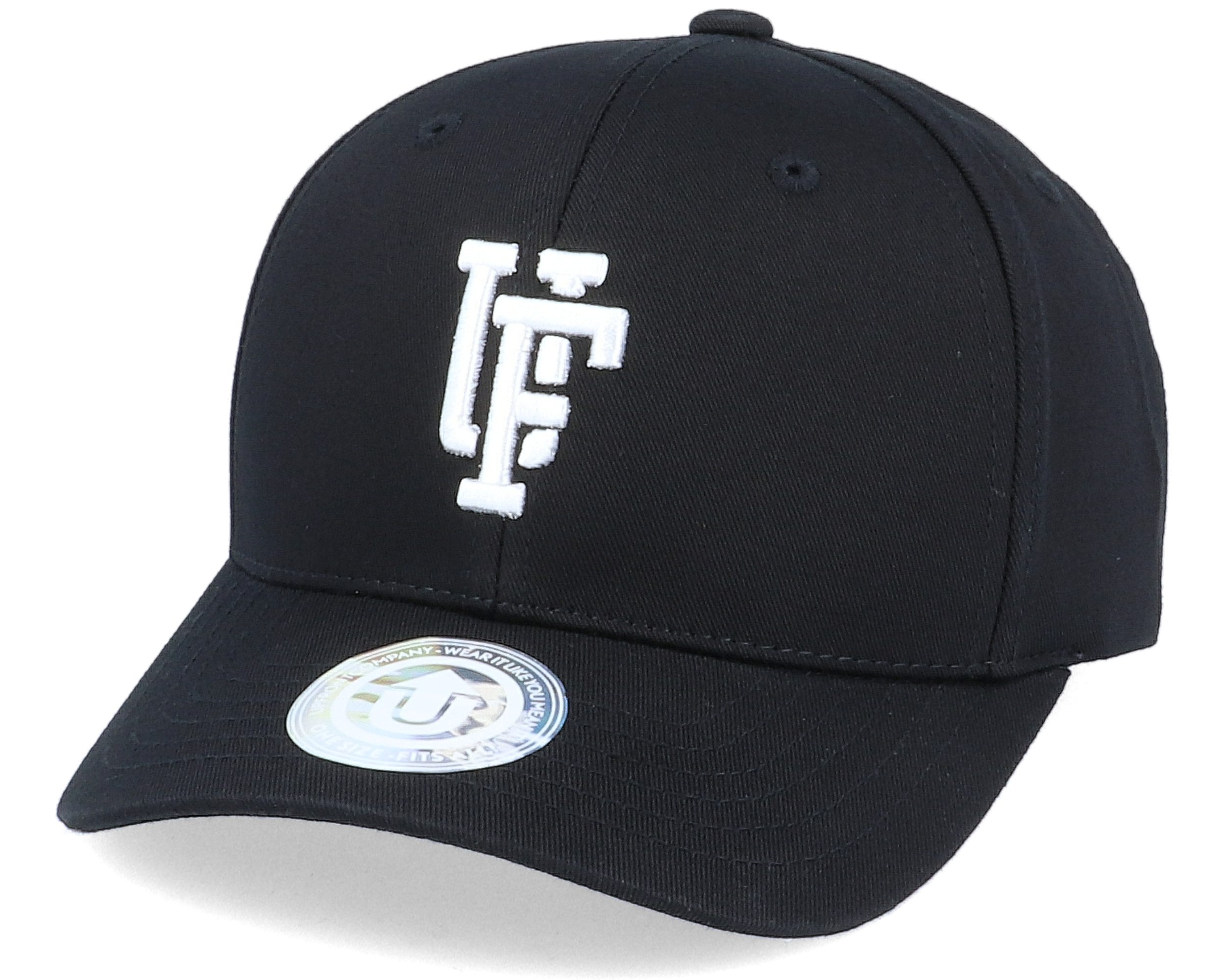 Kids Spinback Youth Baseball Cap Black Adjustable Upfront Start