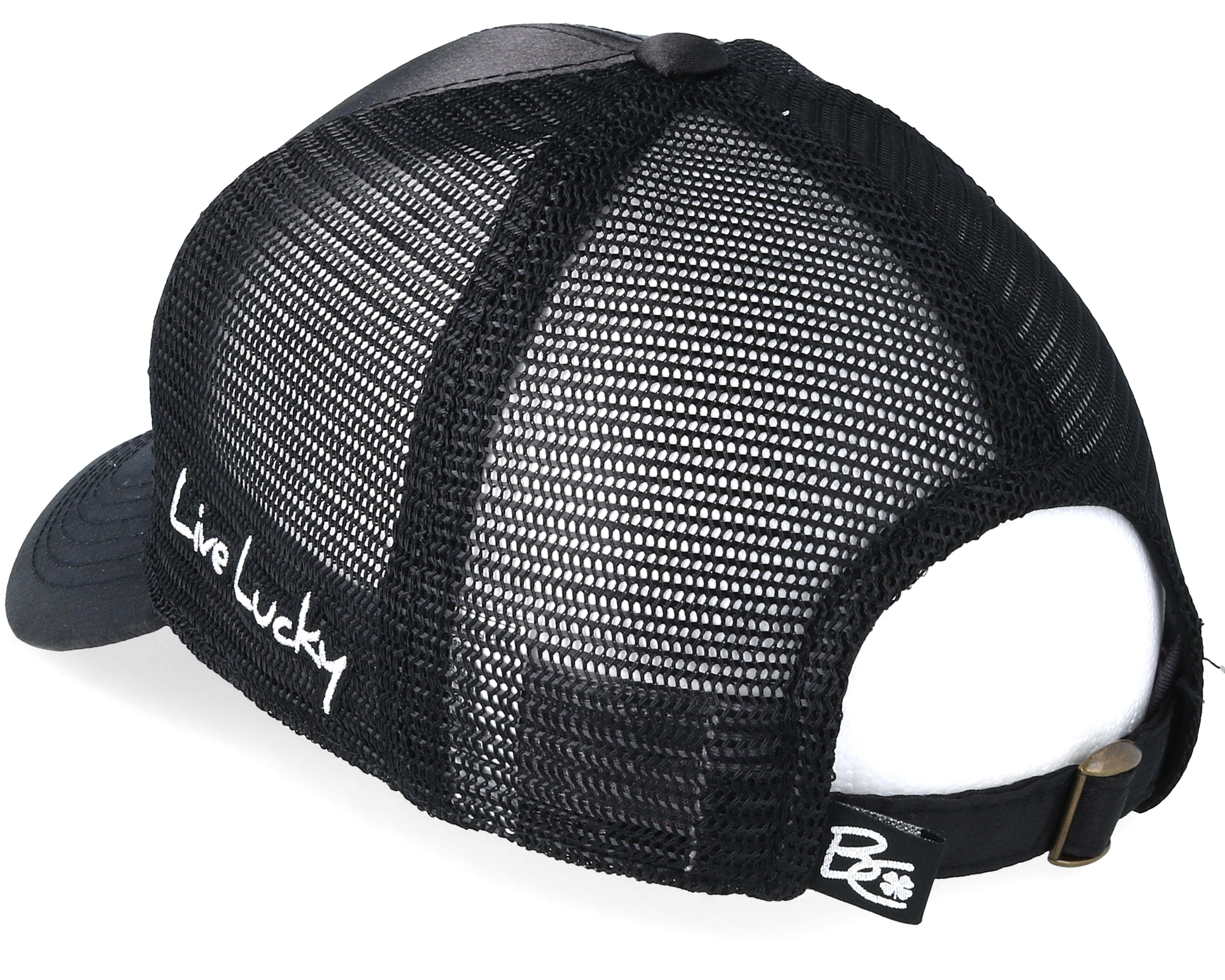 Jaybird Mesh Black Silver Trucker Black Clover Caps Hatstore co uk