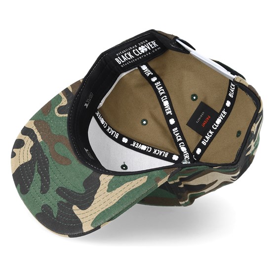 black clover camo hat