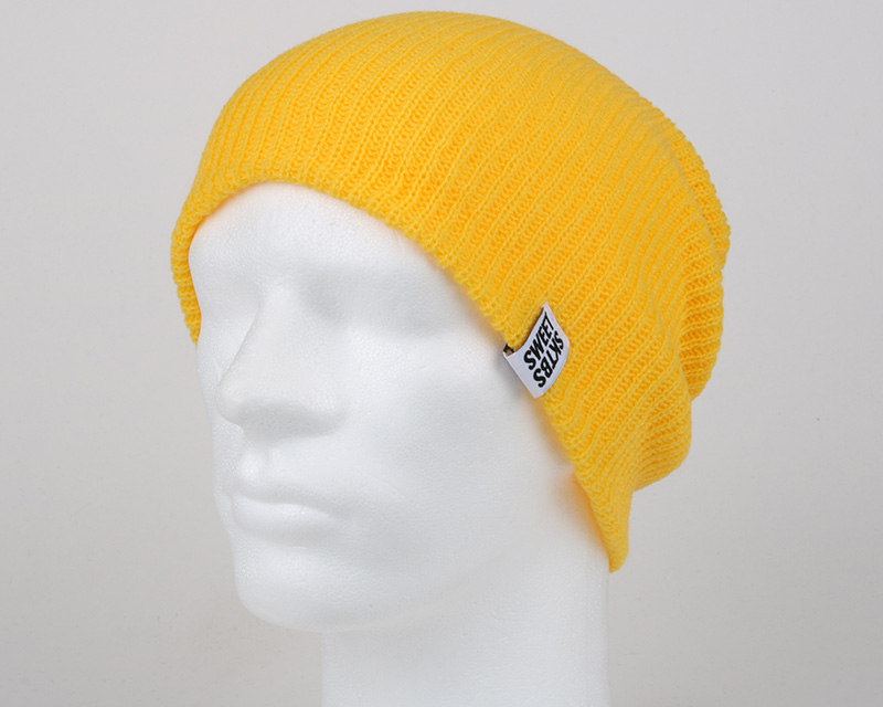 Ribbed Yellow Beanie Sweet beanies