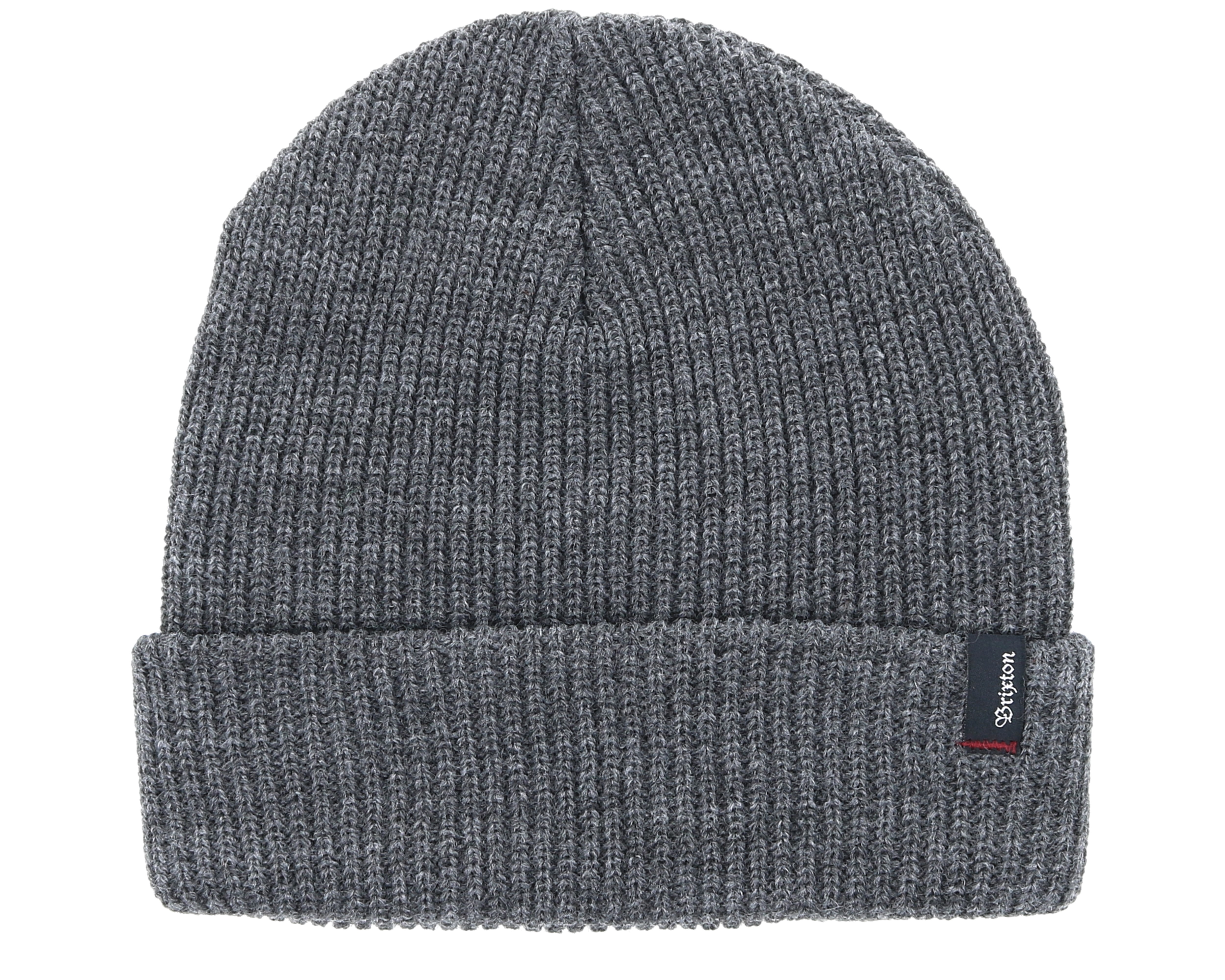 Heist Heather Grey Beanie Brixton beanies Hatstore.co.uk