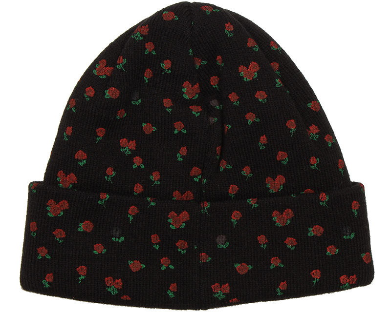 Rose Black Beanie The Hundreds beanies Hatstore.co.uk