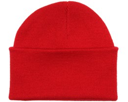 Knitted Beanie Classic Red - Beanie Basic