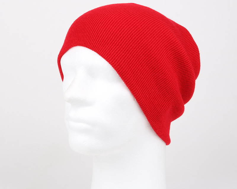 Knitted Beanie Classic Red Beanie Basic beanies Hatstore.co.uk