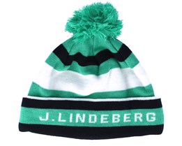 Stripe Golf Green/Blue Beanie - J.Lindeberg