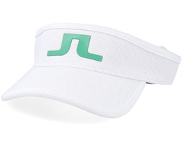 Ian Pro Poly White/Fresh Green Visor - J.Lindeberg