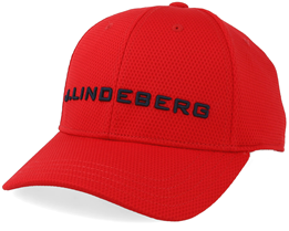 Aiden Pro Poly Deep Red/Black Adjustable - J.Lindeberg