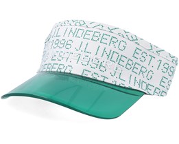 Cody Flexi Twill White/Green Visor - J.Lindeberg