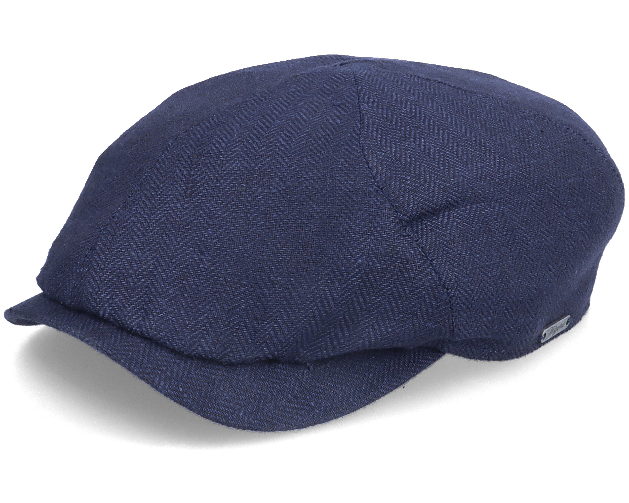Newsboy Slim Cap Navy Flat Cap Wigéns caps Hatstore.co.uk