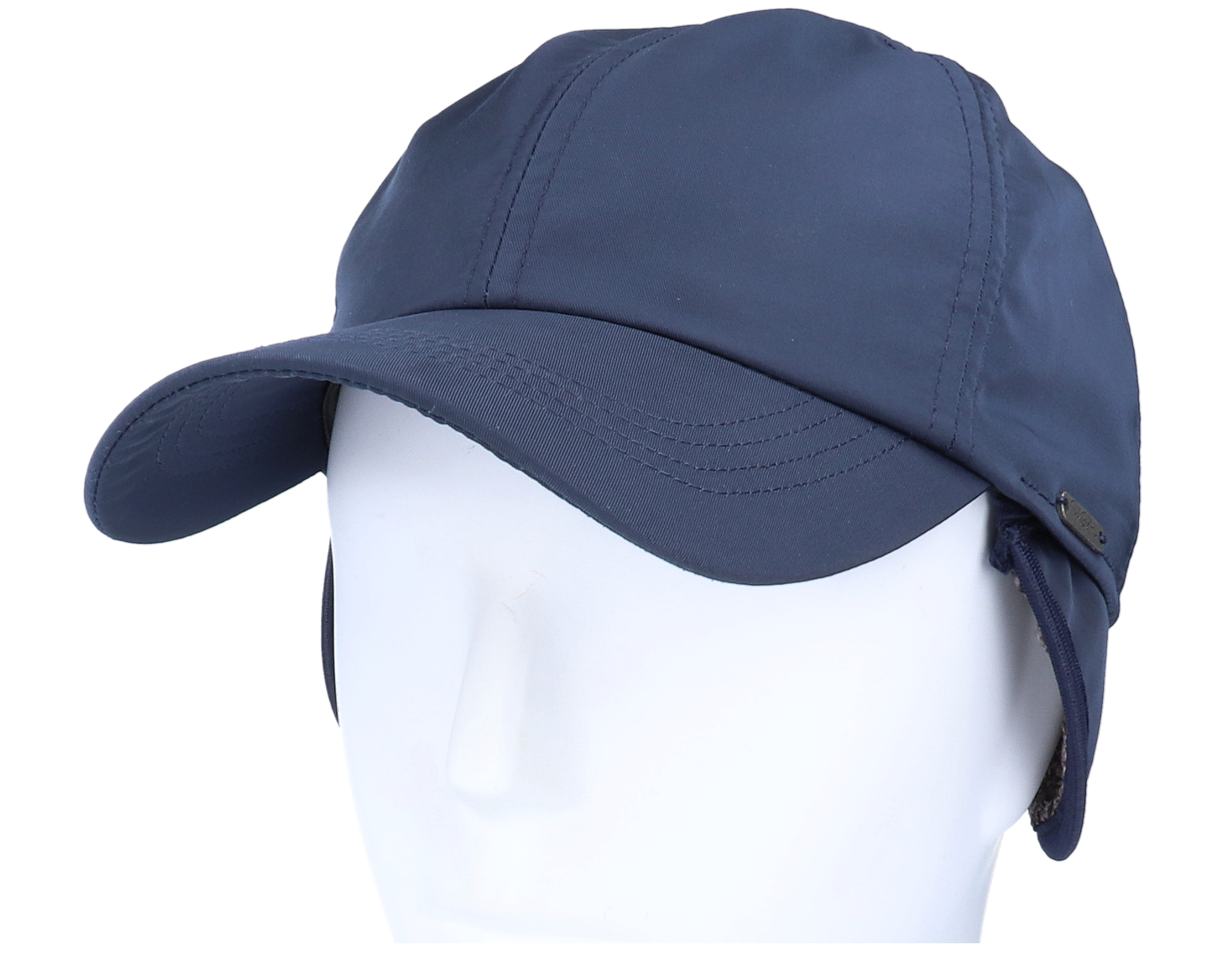 Baseball Cap Navy Ear Flap Wigéns caps Hatstore.co.uk
