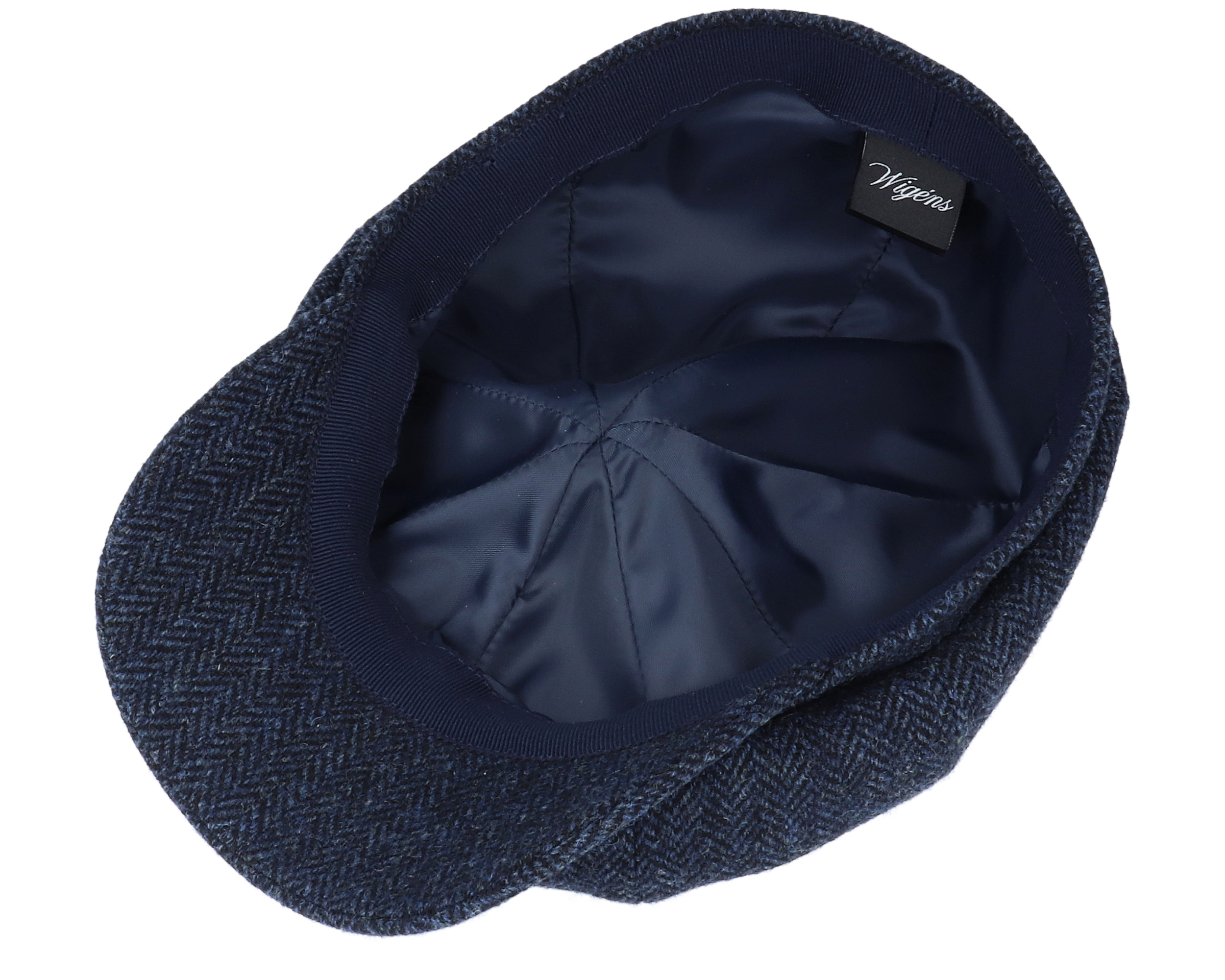 Newsboy Classic Cap Navy Flat Cap Wigéns caps Hatstore.co.uk