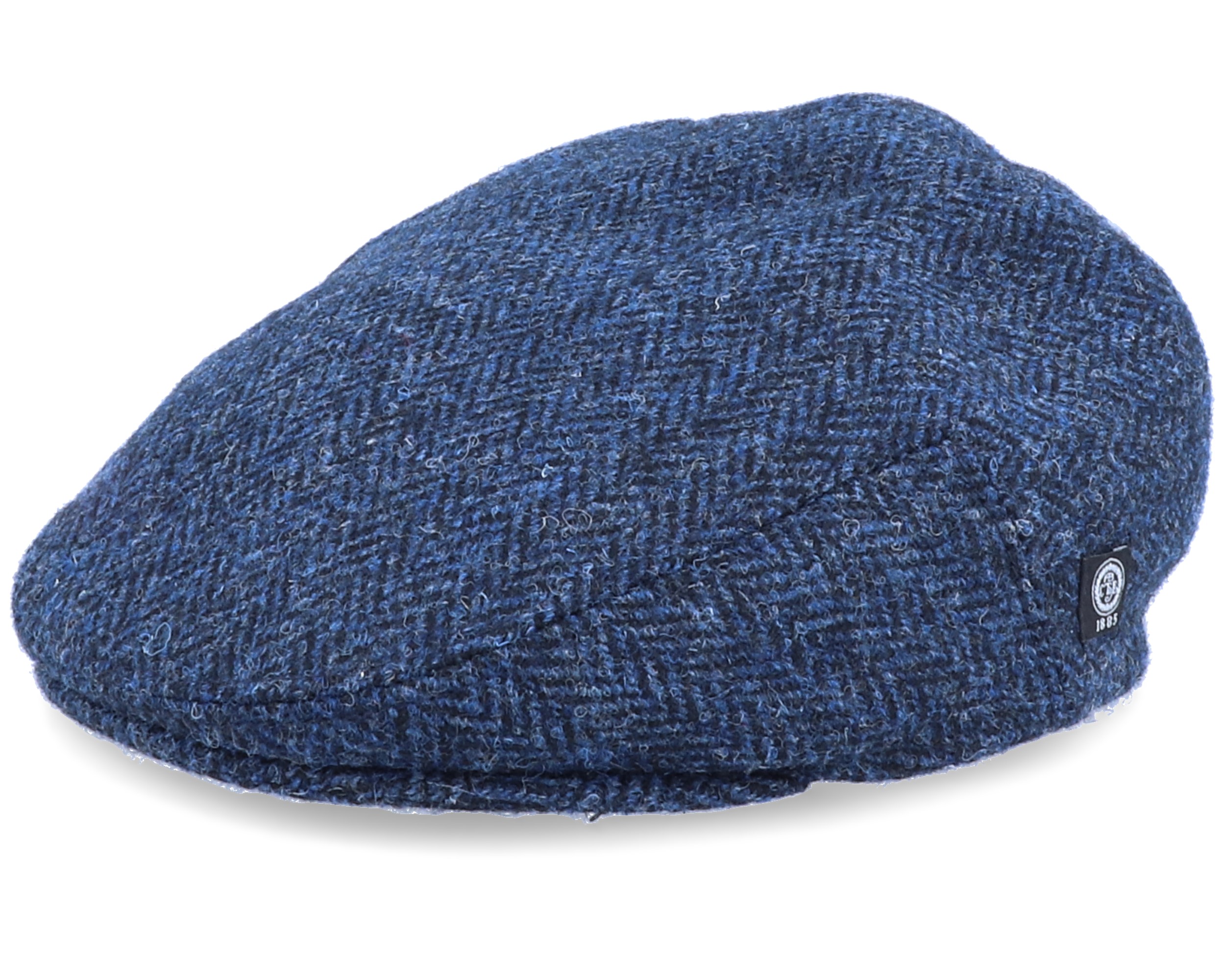 Edward Sr. Harris Tweed Blue Flat Cap CTH Ericson caps