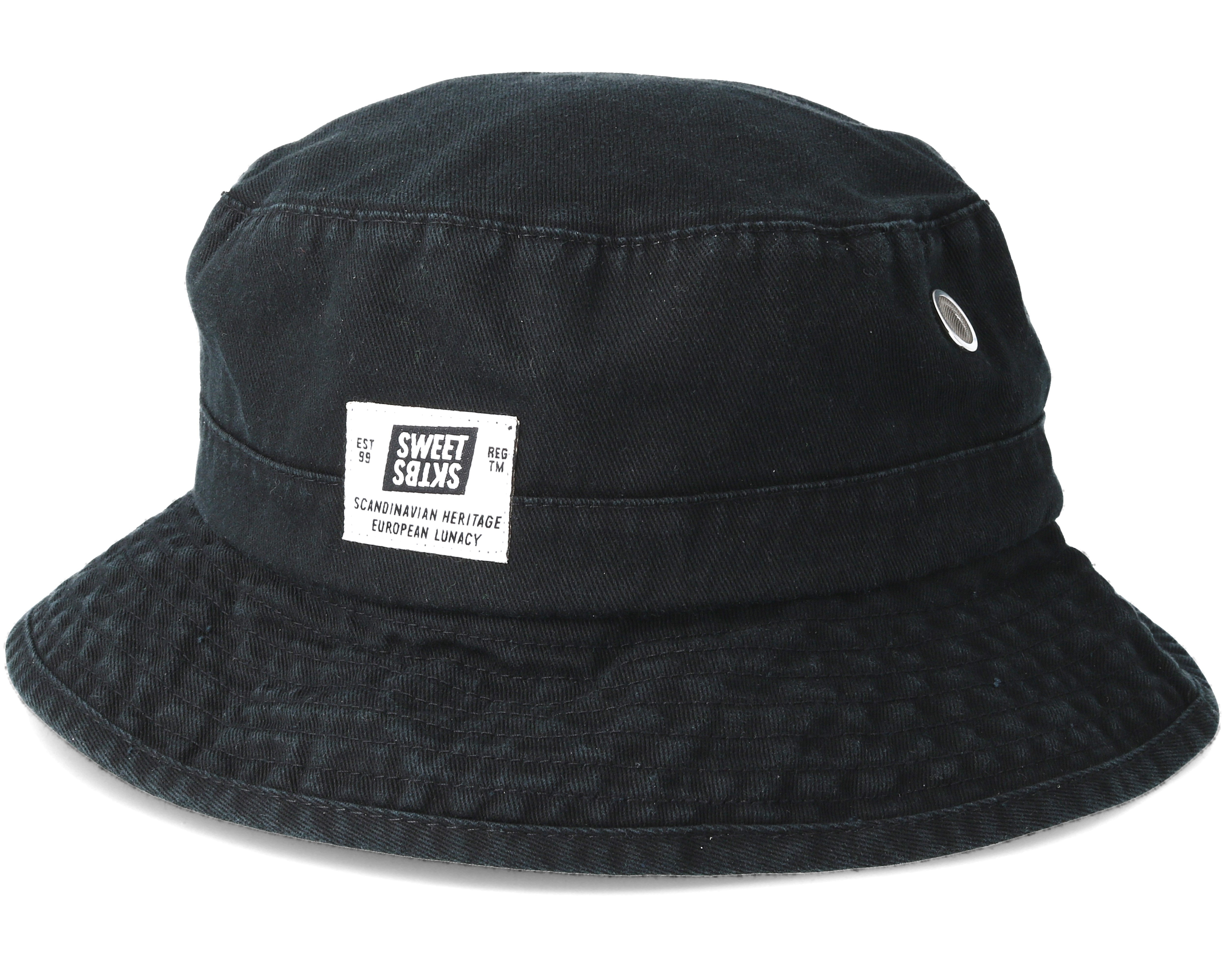 Fisherman Black Bucket - Sweet hats | Hatstore.co.uk