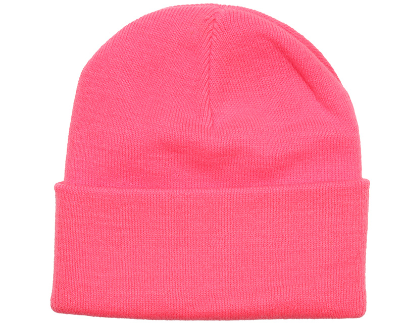 Fluorescent Pink Beanie Beanie Basic beanies Hatstore.co.uk