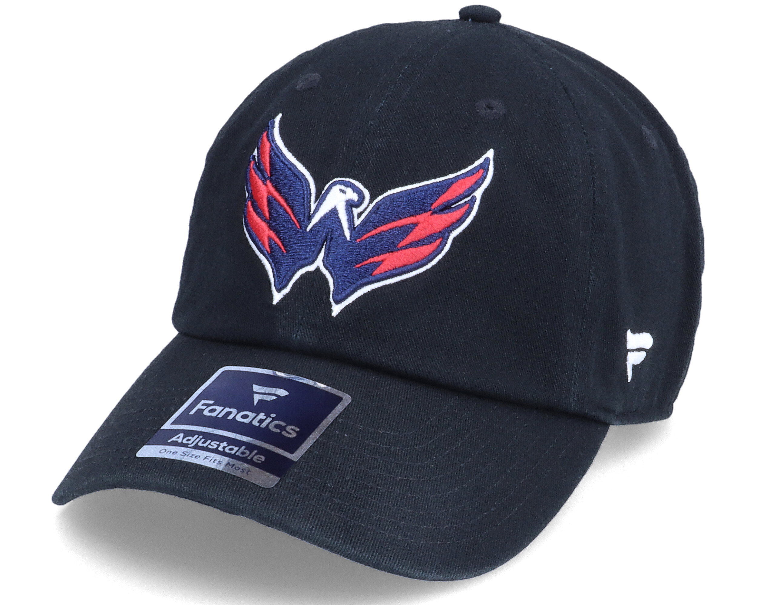Washington Capitals Primary Logo Core Black Dad Cap Fanatics caps