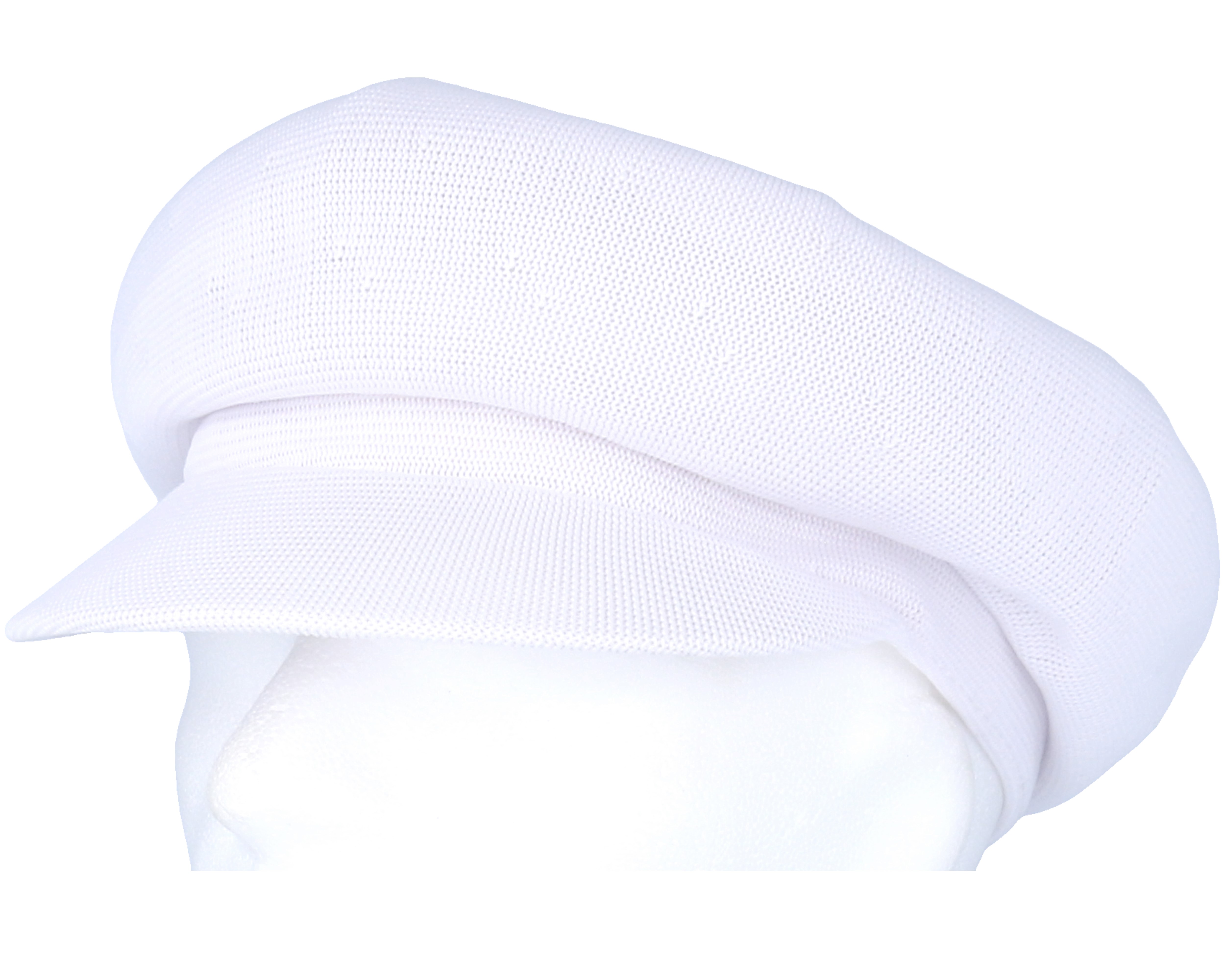 Tropic Spitfire White Flat Cap Kangol caps Hatstore.co.uk