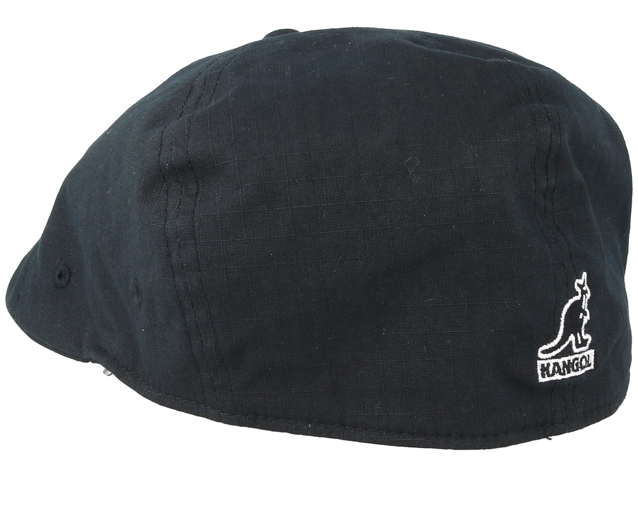 Ripstop Flexfit 504 Black Flat Cap Kangol caps Hatstore.co.uk