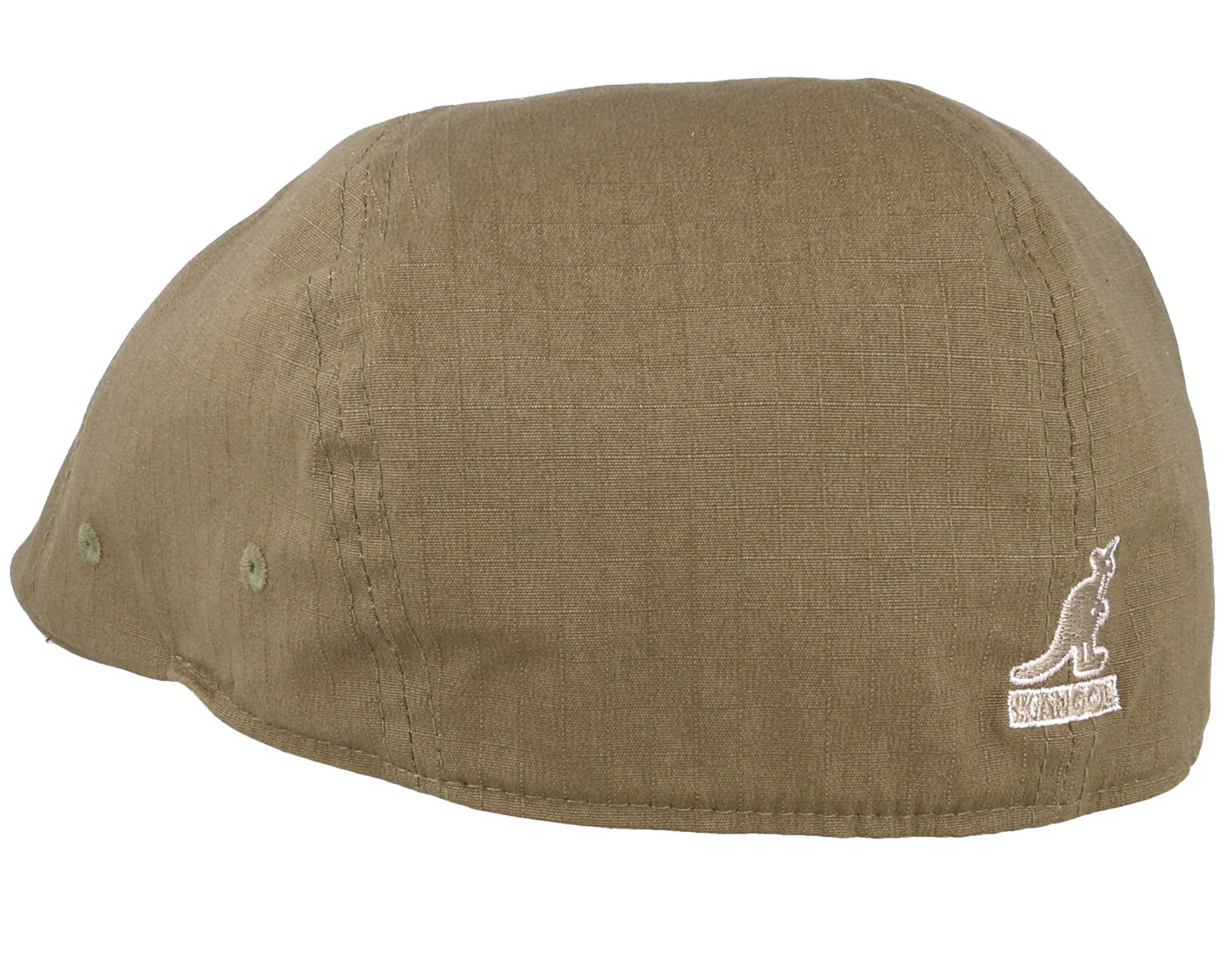 Ripstop Flexfit 504 Army Green Flat Cap Kangol caps Hatstore.co.uk