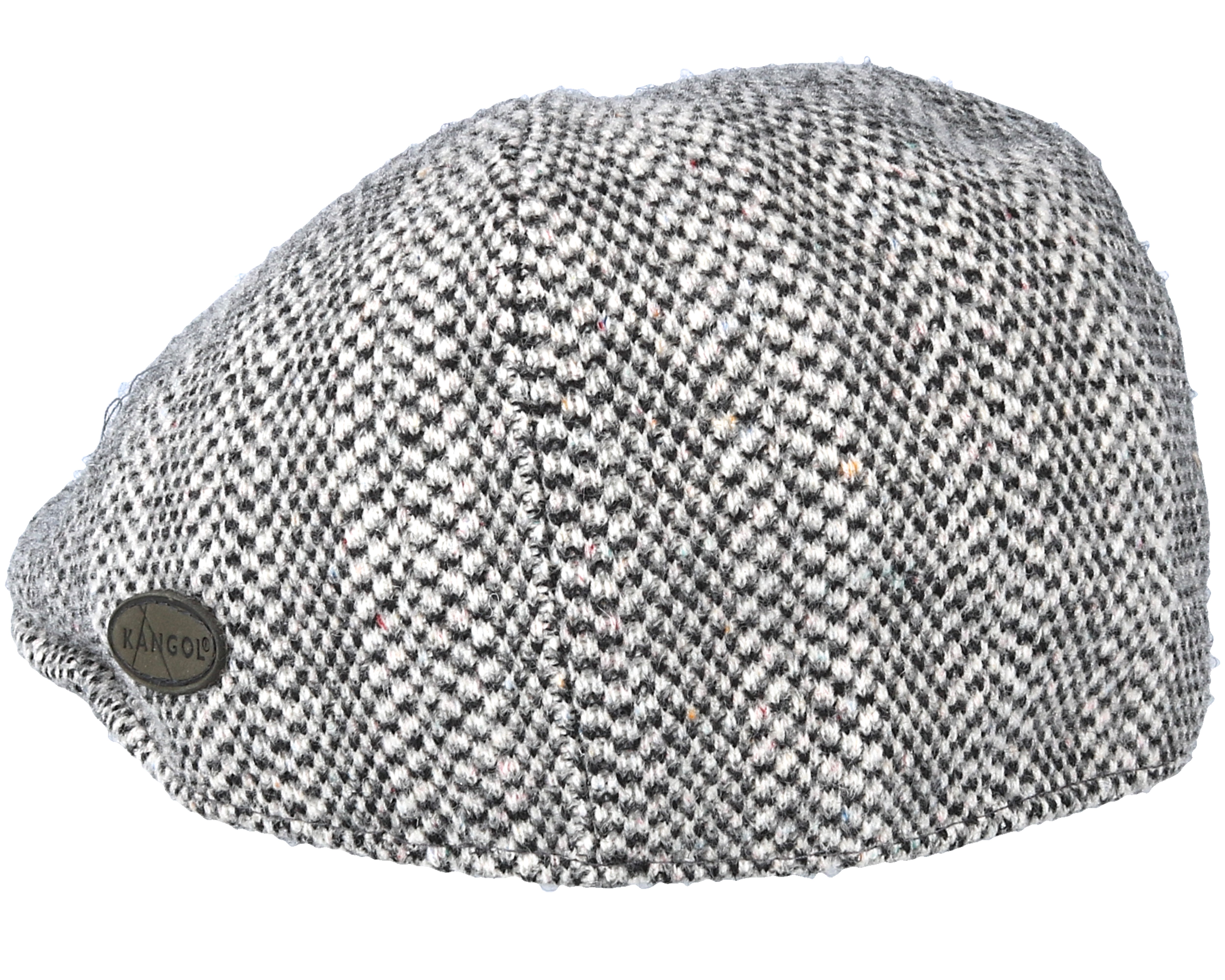 Herringbone 507 Grey Flat Cap Kangol caps Hatstore.co.uk