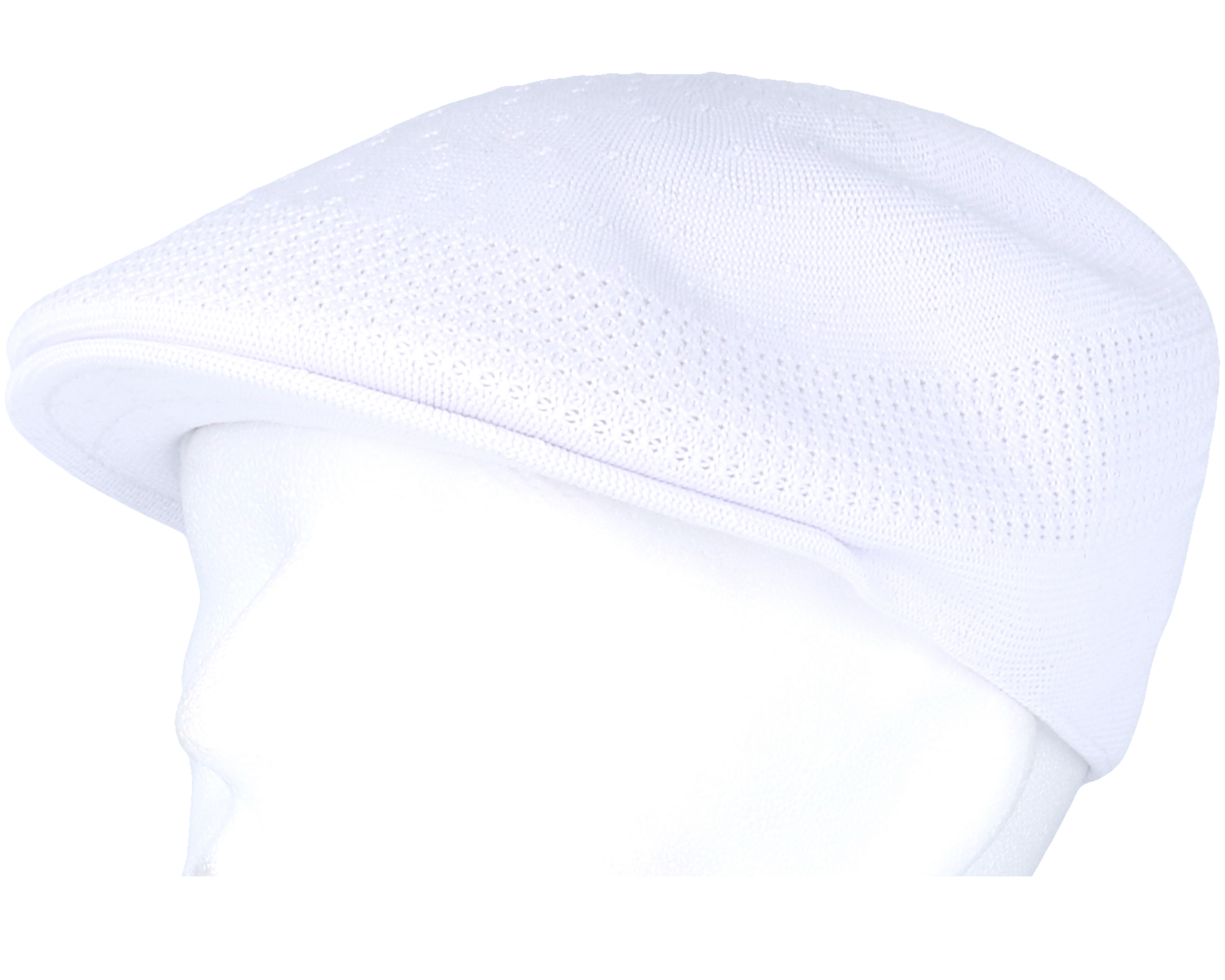 Tropic 507 Ventair White Flat Cap Kangol caps Hatstore.co.uk